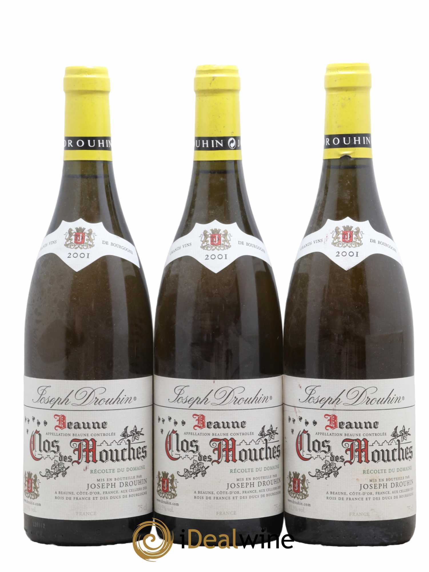 Beaune 1er Cru Clos des Mouches Joseph Drouhin 2001 - Lot de 3 bouteilles - 0