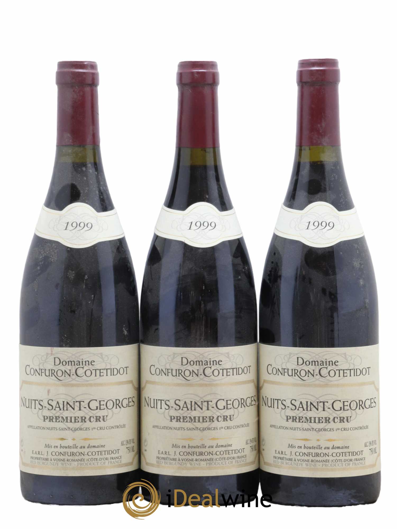 Nuits-Saint-Georges 1er Cru Confuron-Cotetidot 1999 - Lot de 3 bouteilles - 0