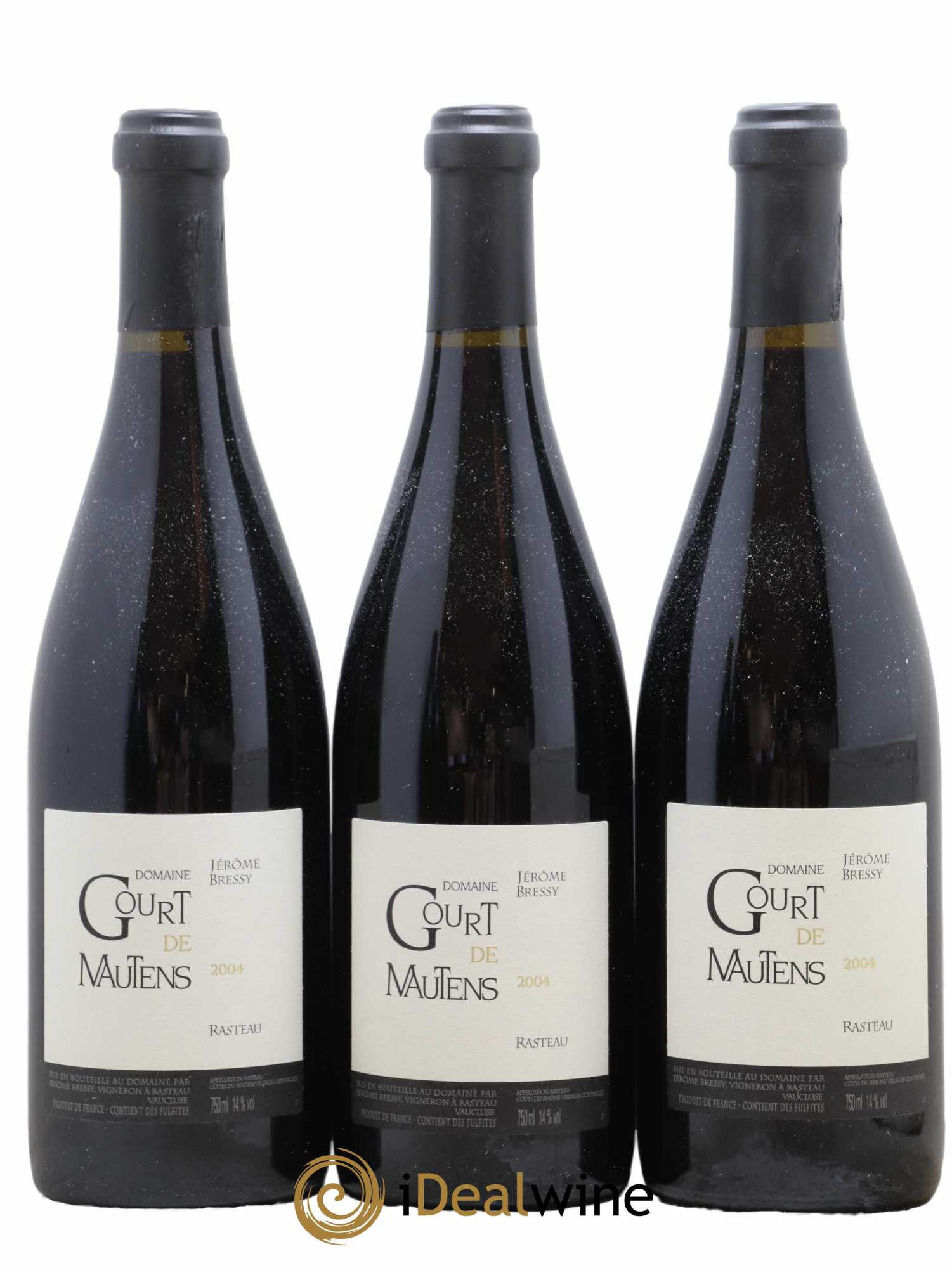 Rasteau Domaine Gourt de Mautens - Jérôme Bressy 2004 - Lot de 3 bouteilles - 0