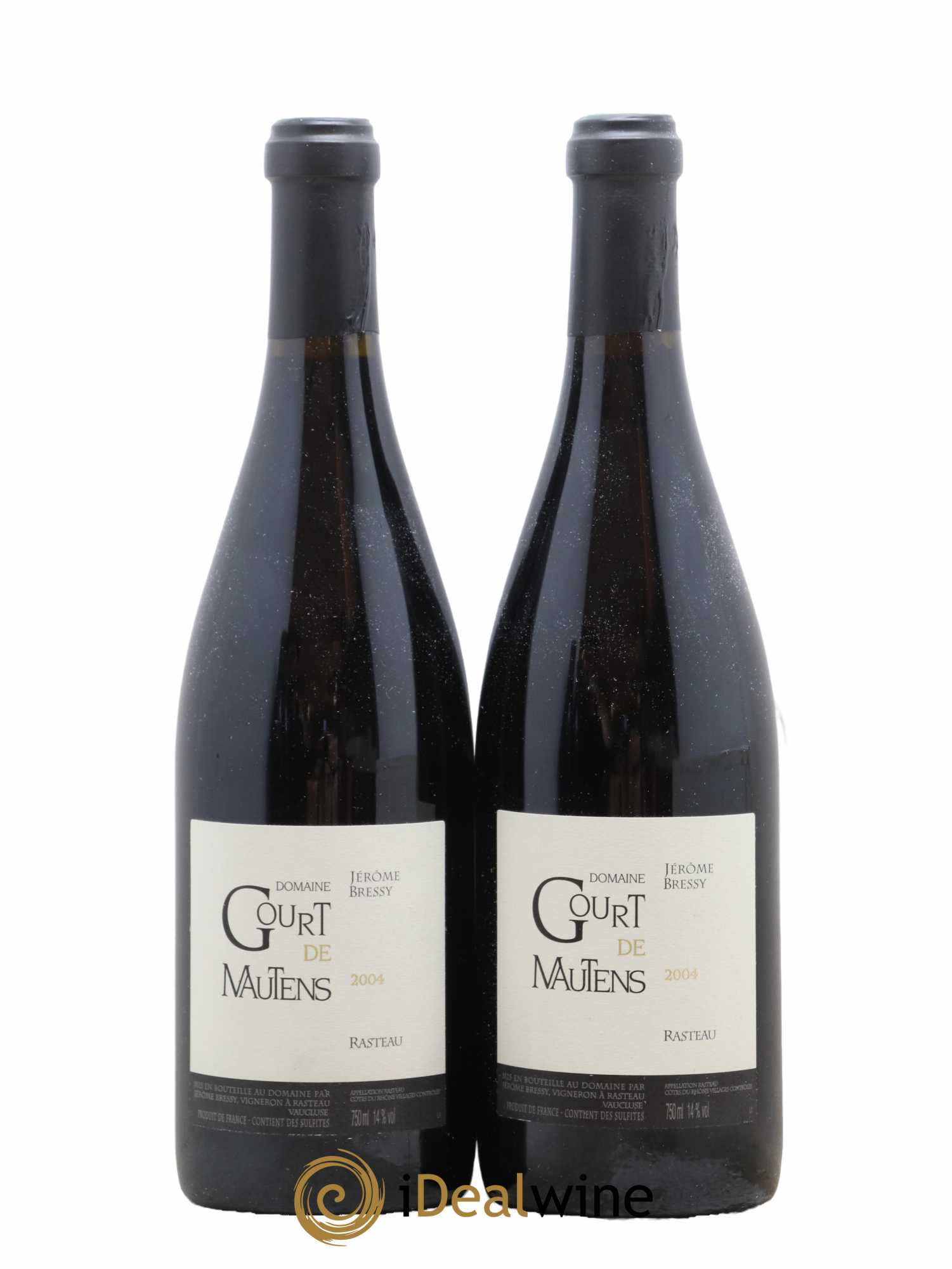 Rasteau Domaine Gourt de Mautens - Jérôme Bressy 2004 - Lot de 2 bouteilles - 0