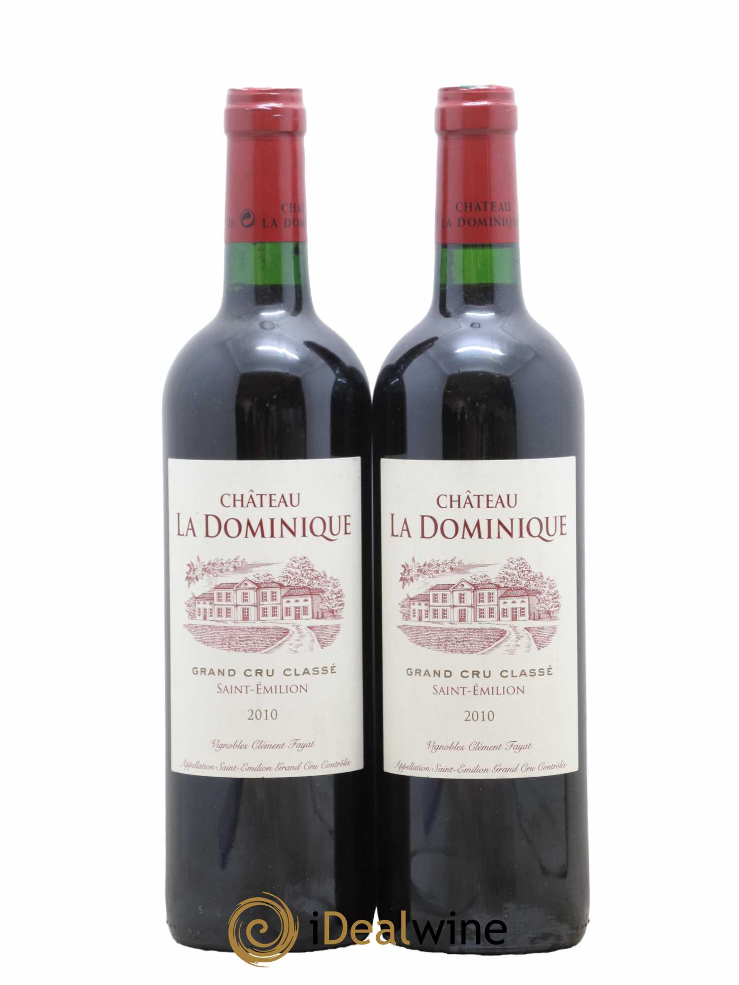Château la Dominique Grand Cru Classé 2010 - Lot de 2 bouteilles - 0