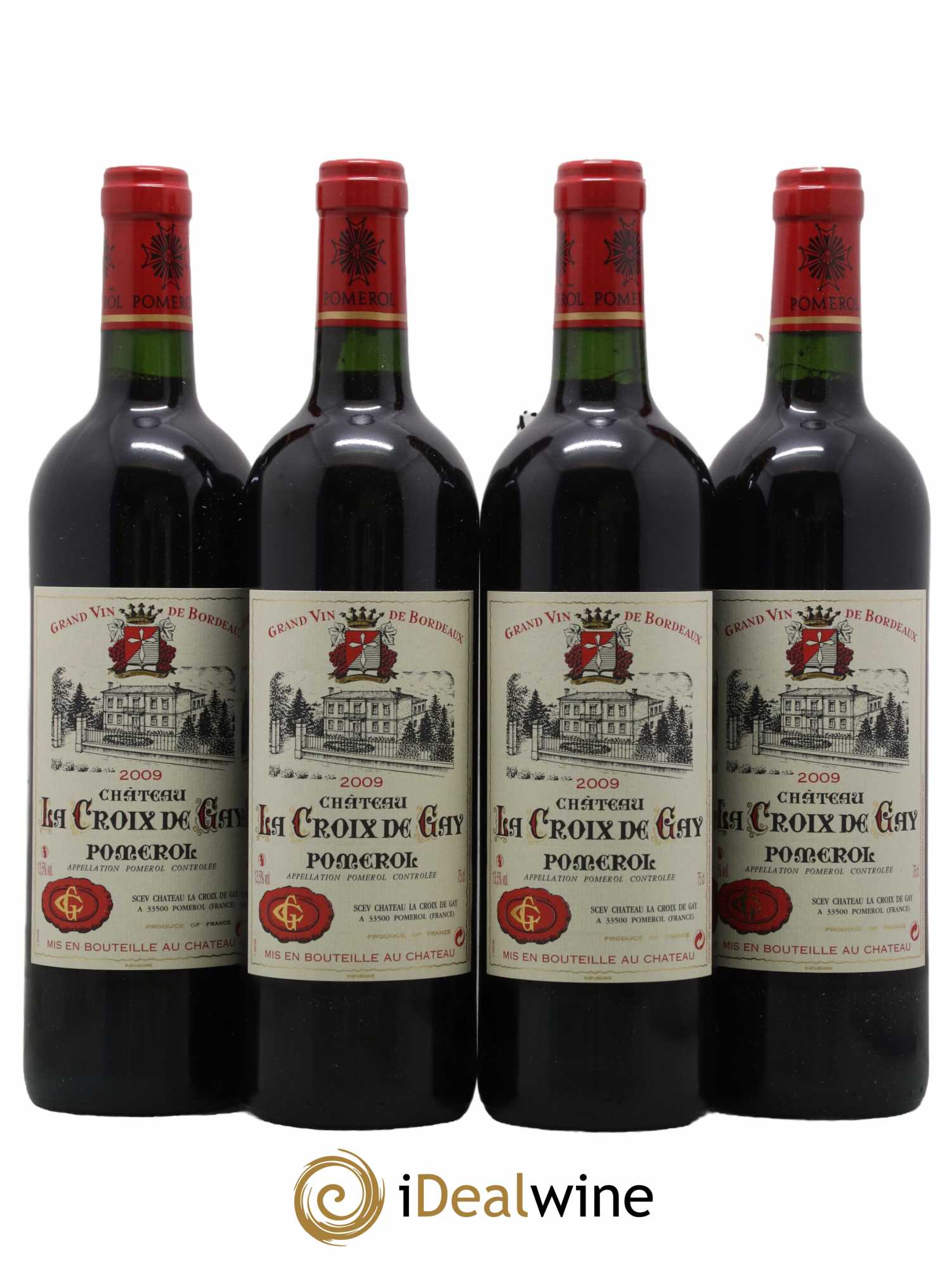 Château la Croix de Gay 2009 - Lot de 4 bouteilles - 0