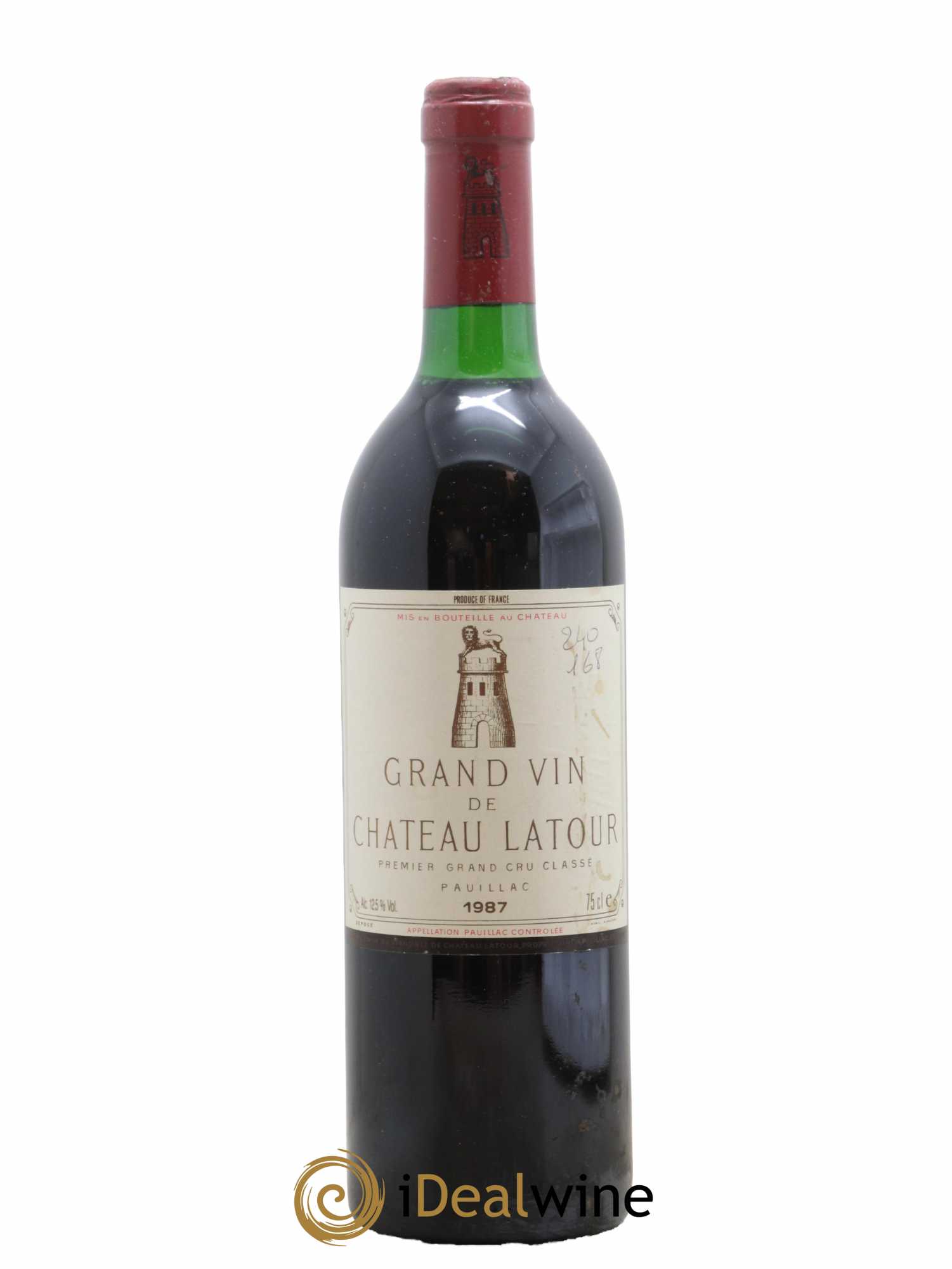 Château Latour 1er Grand Cru Classé 1987 - Lot de 1 bouteille - 0