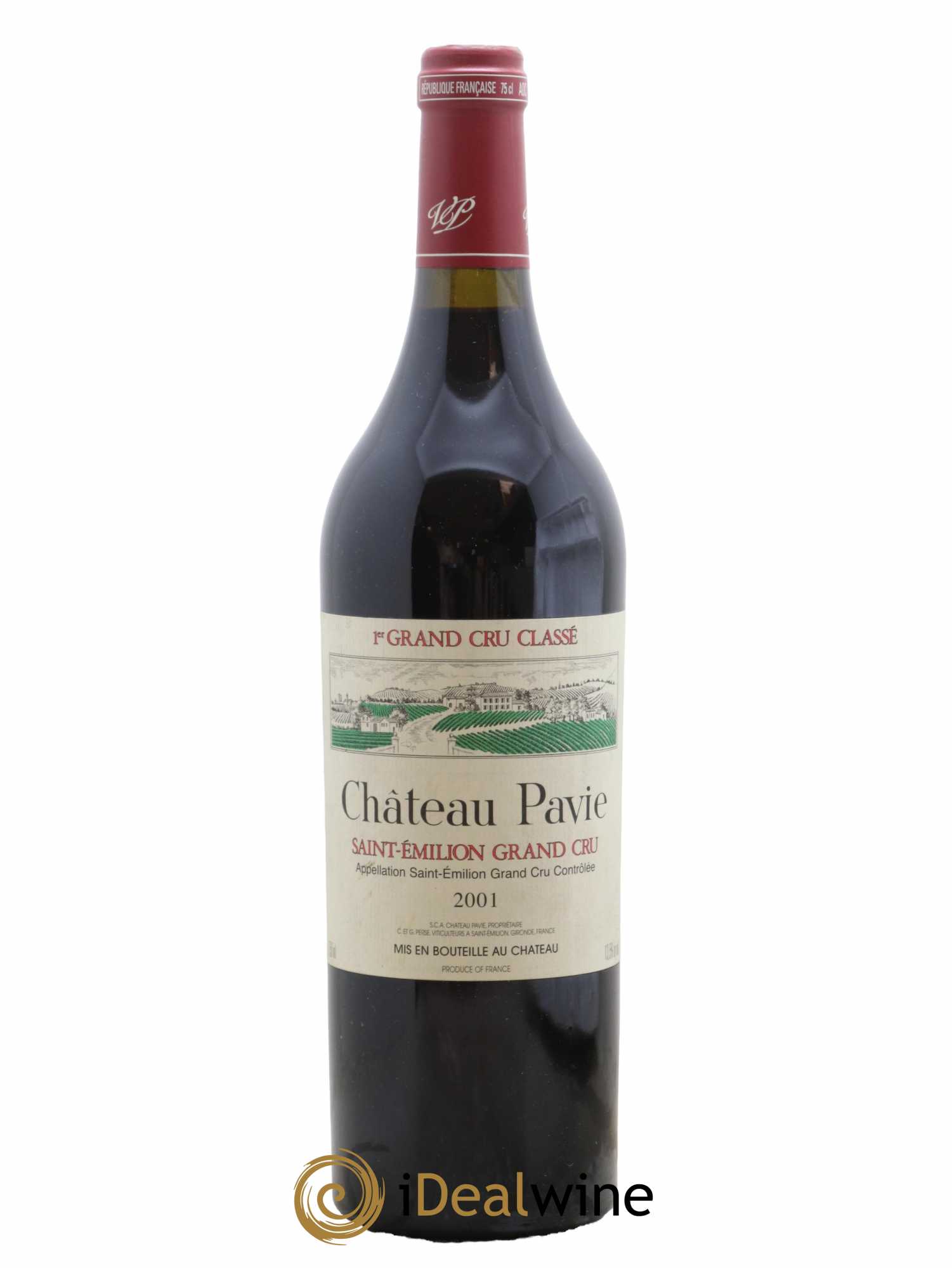 Château Pavie 1er Grand Cru Classé A 2001 - Lot de 1 bouteille - 0