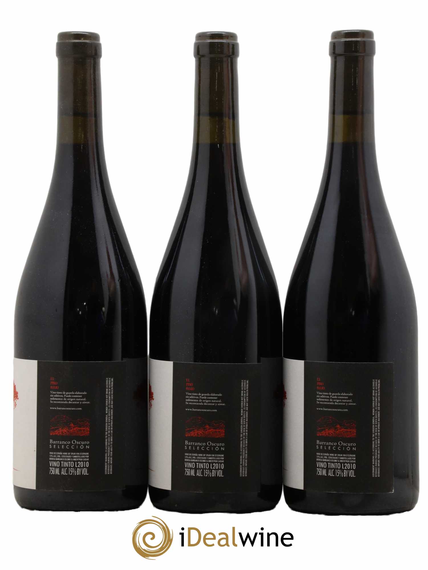 Espagne El Pino Rojo Baranco Oscuro 2010 - Lotto di 3 bottiglie - 1