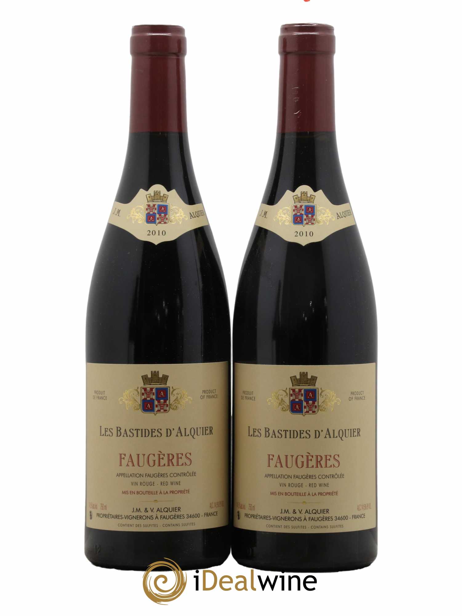 Faugères Domaine Jean-Michel Alquier Les Bastides d'Alquier 2010 - Lot de 2 bouteilles - 0