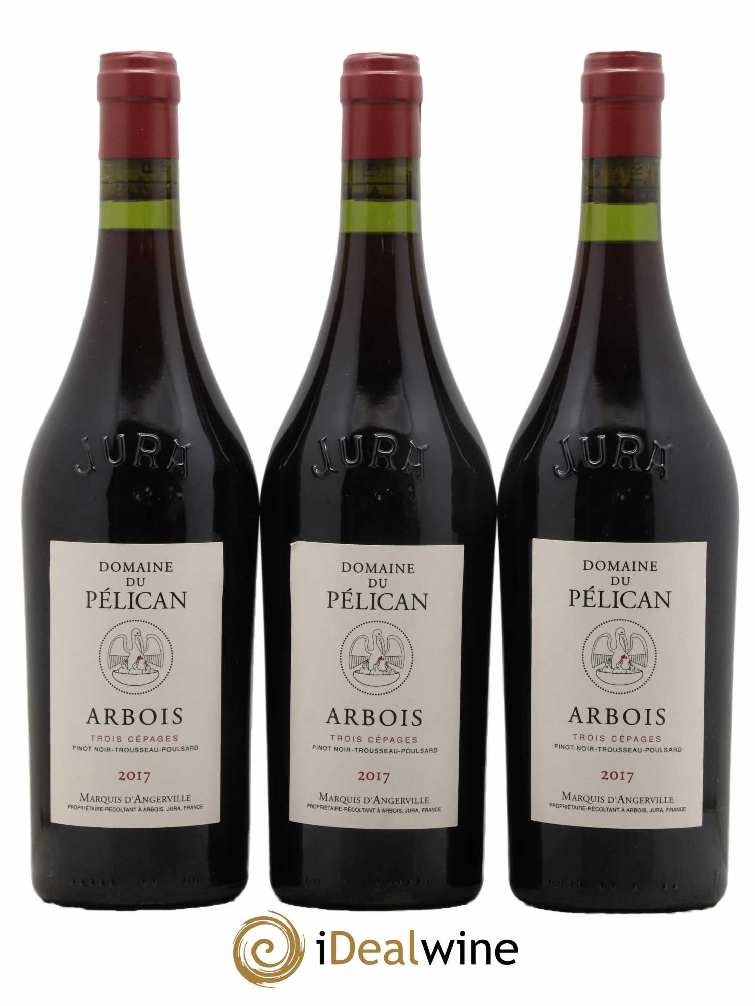 Arbois Trois cépages Pélican 2017 - Lot de 3 bouteilles - 0