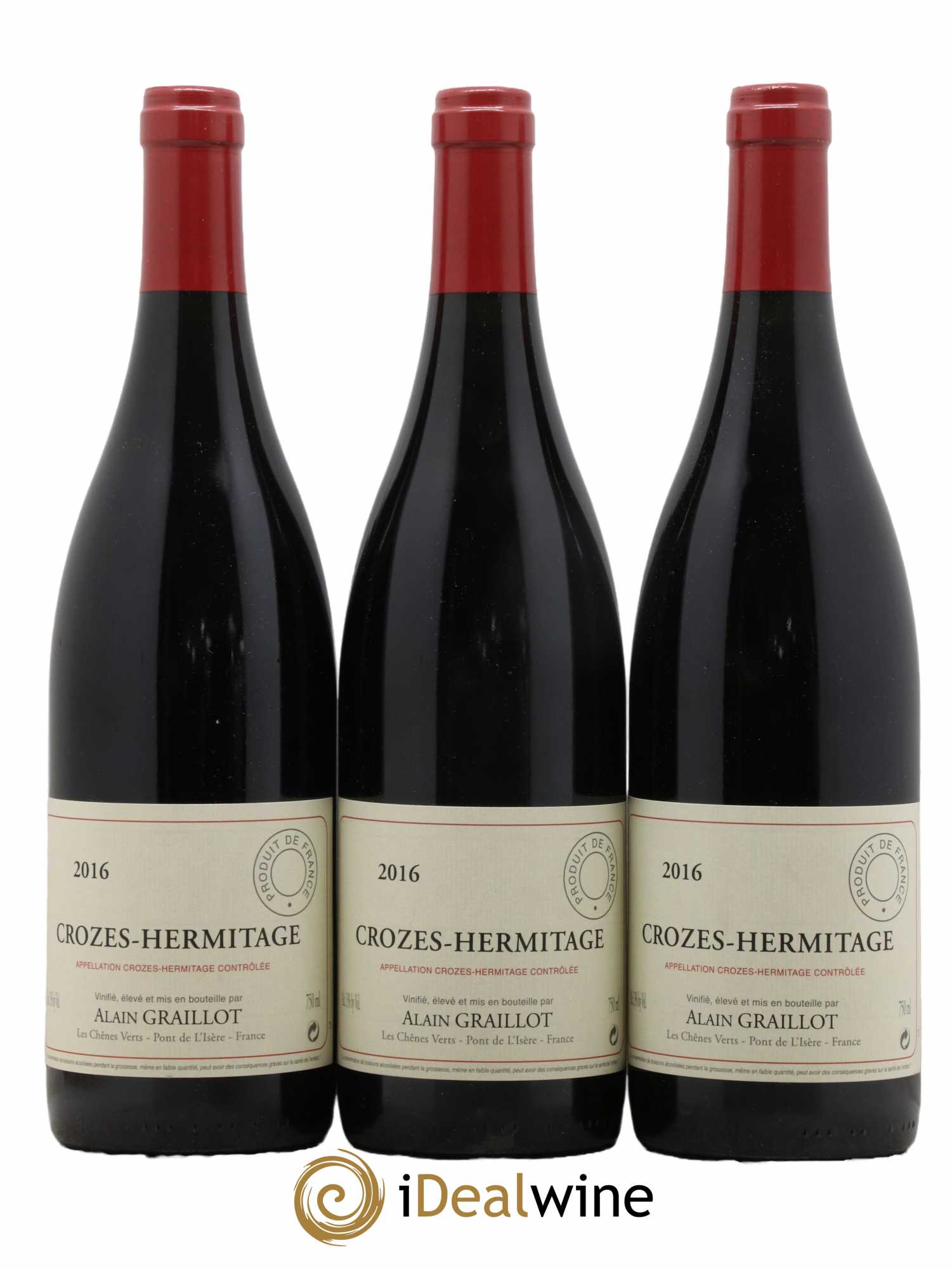 Crozes-Hermitage Domaine Graillot 2016 - Lot de 3 bouteilles - 0