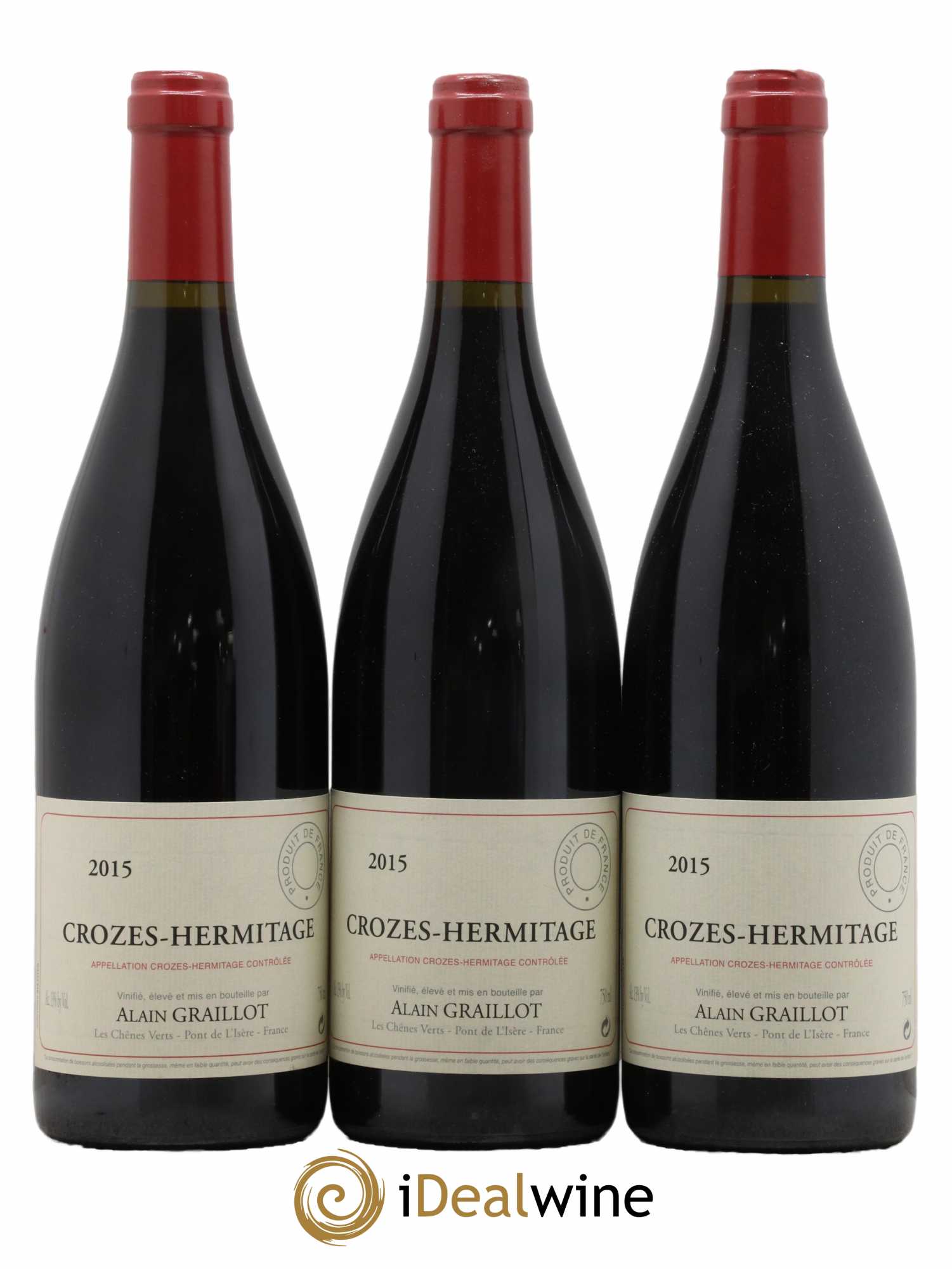 Crozes-Hermitage Domaine Graillot 2015 - Lot de 3 bouteilles - 0