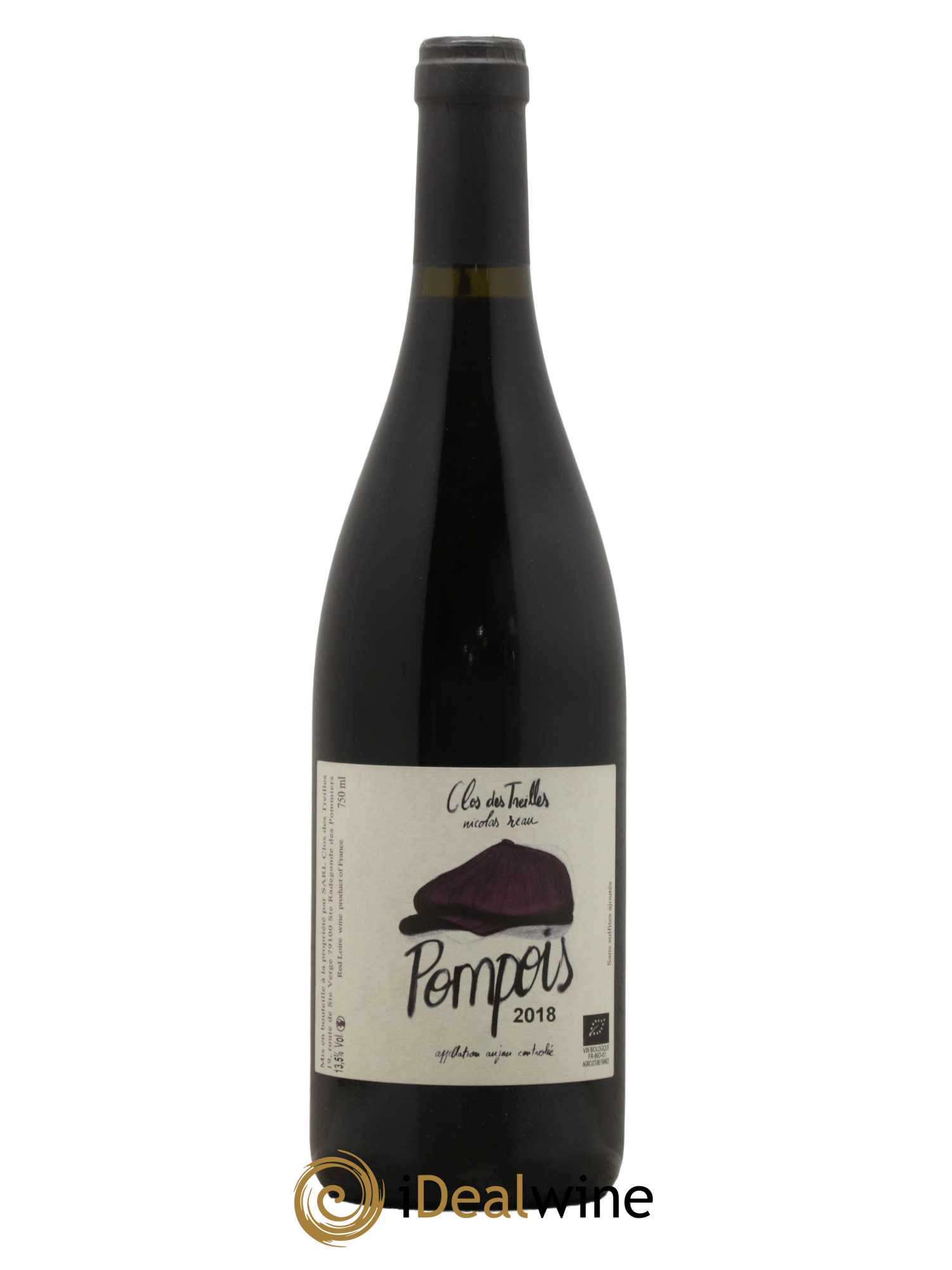 Anjou Pompois Clos des Treilles - Nicolas Réau 2018 - Lot de 1 bouteille - 0