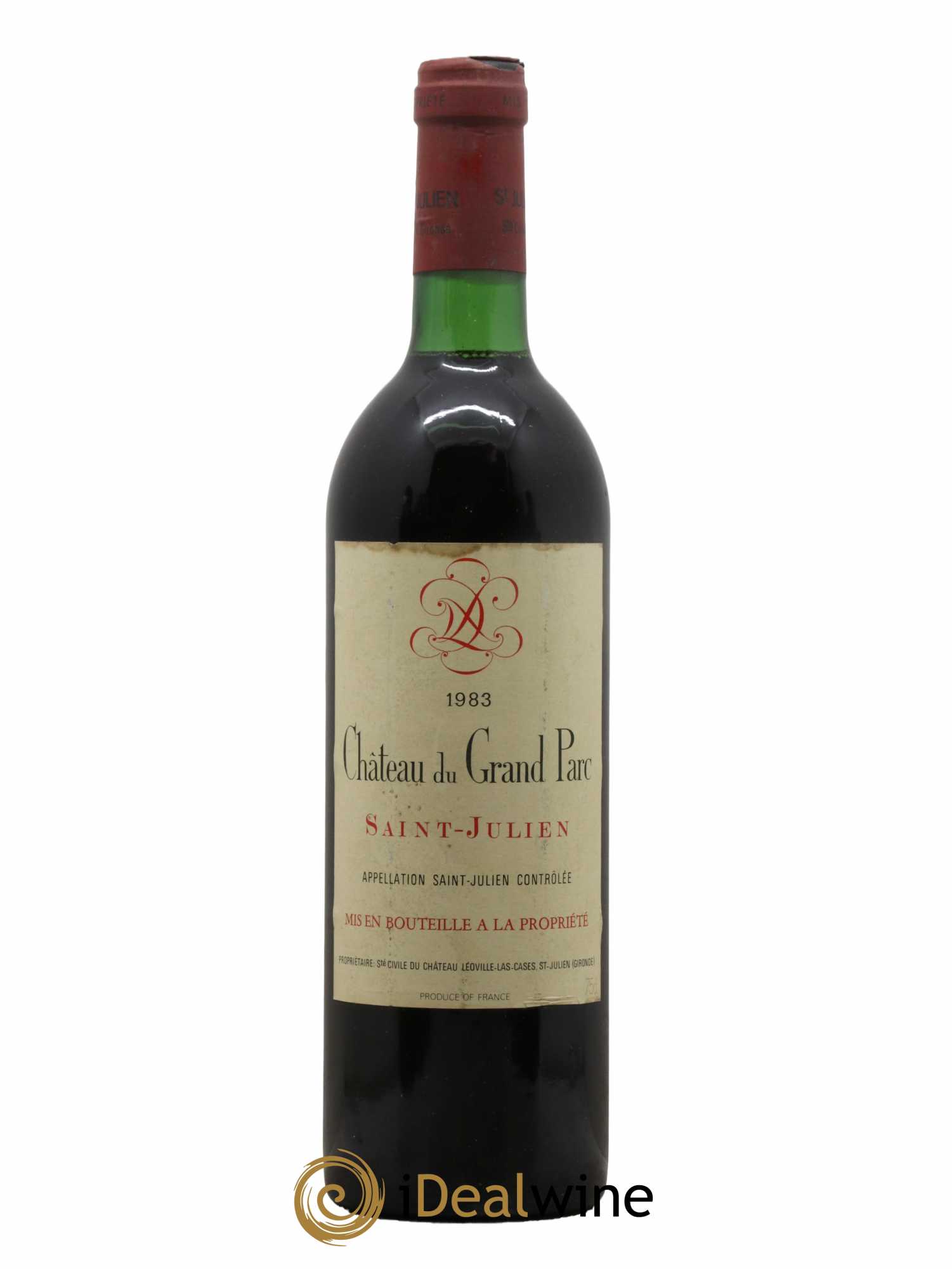 Saint-Julien Château Du Grand Parc 1983 - Lot de 1 bouteille - 0