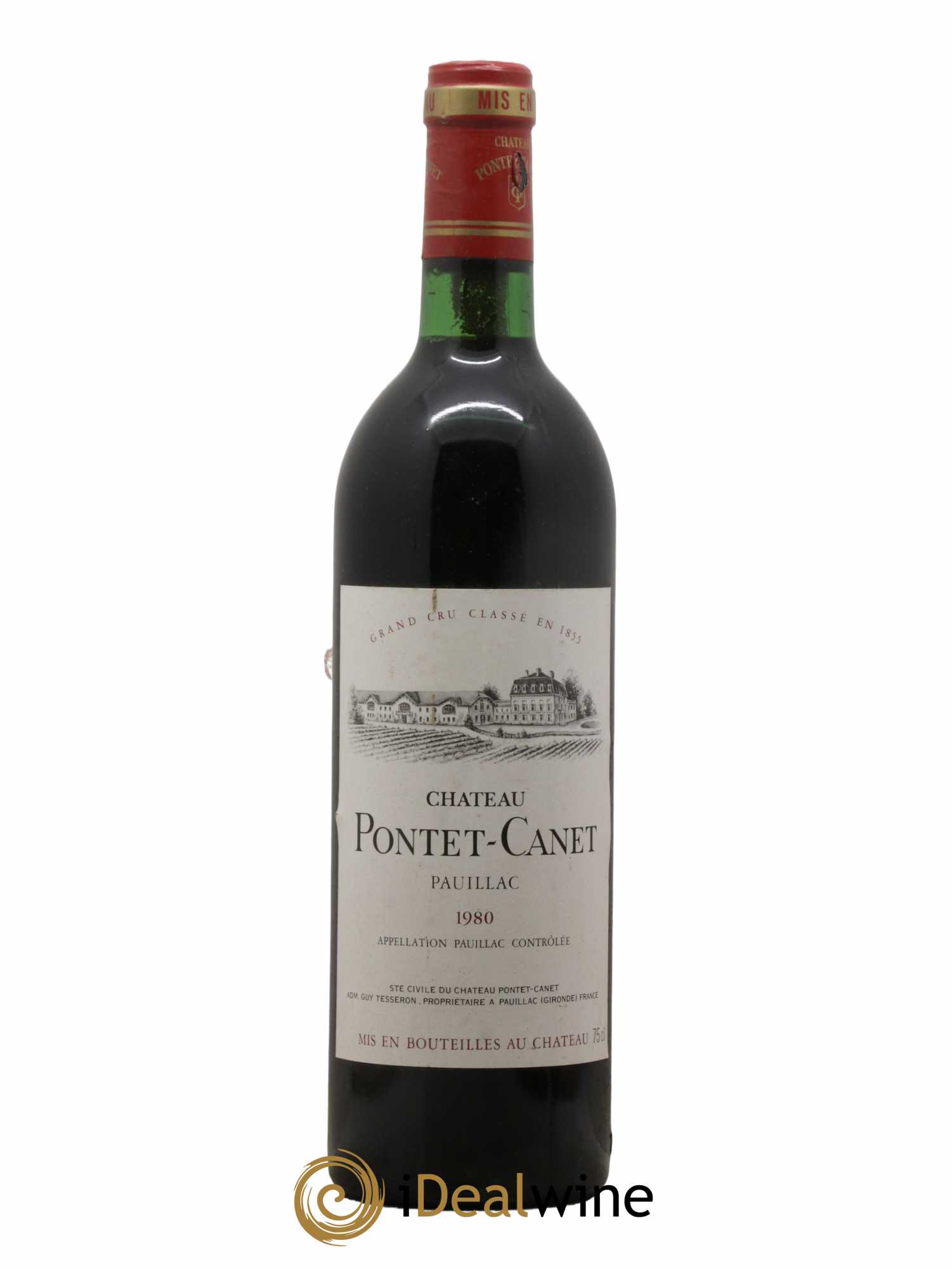 Château Pontet Canet 5ème Grand Cru Classé 1980 - Lot de 1 bouteille - 0
