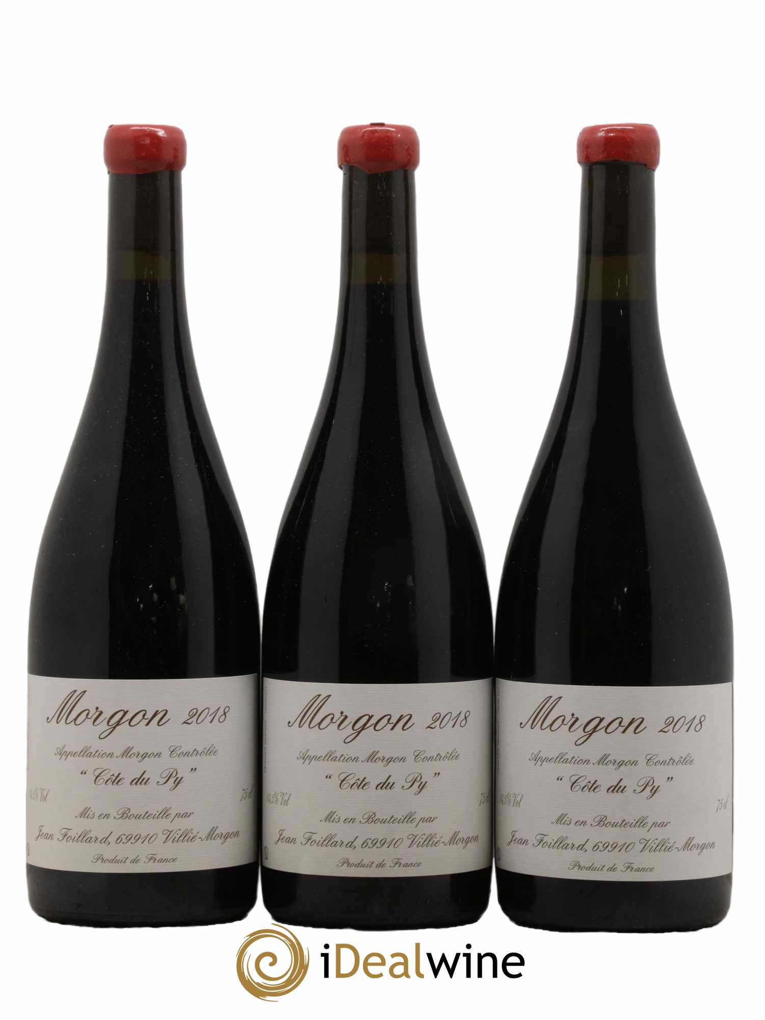 Morgon Côte du Py Jean Foillard 2018 - Lot de 3 bouteilles - 0