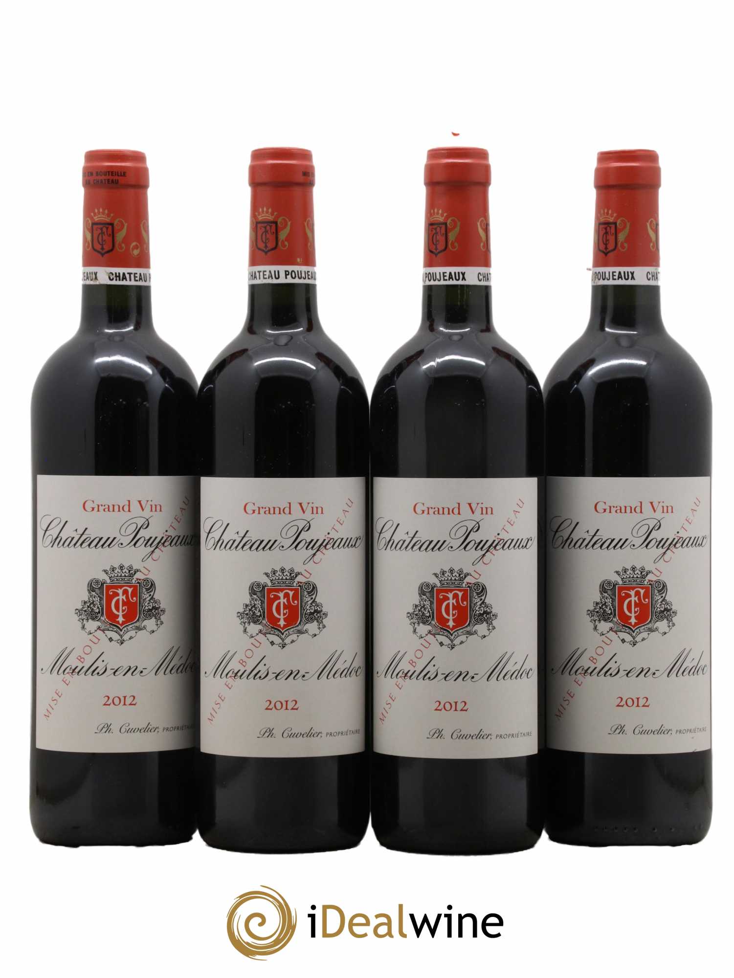 Château Poujeaux 2012 - Lot de 4 bouteilles - 0