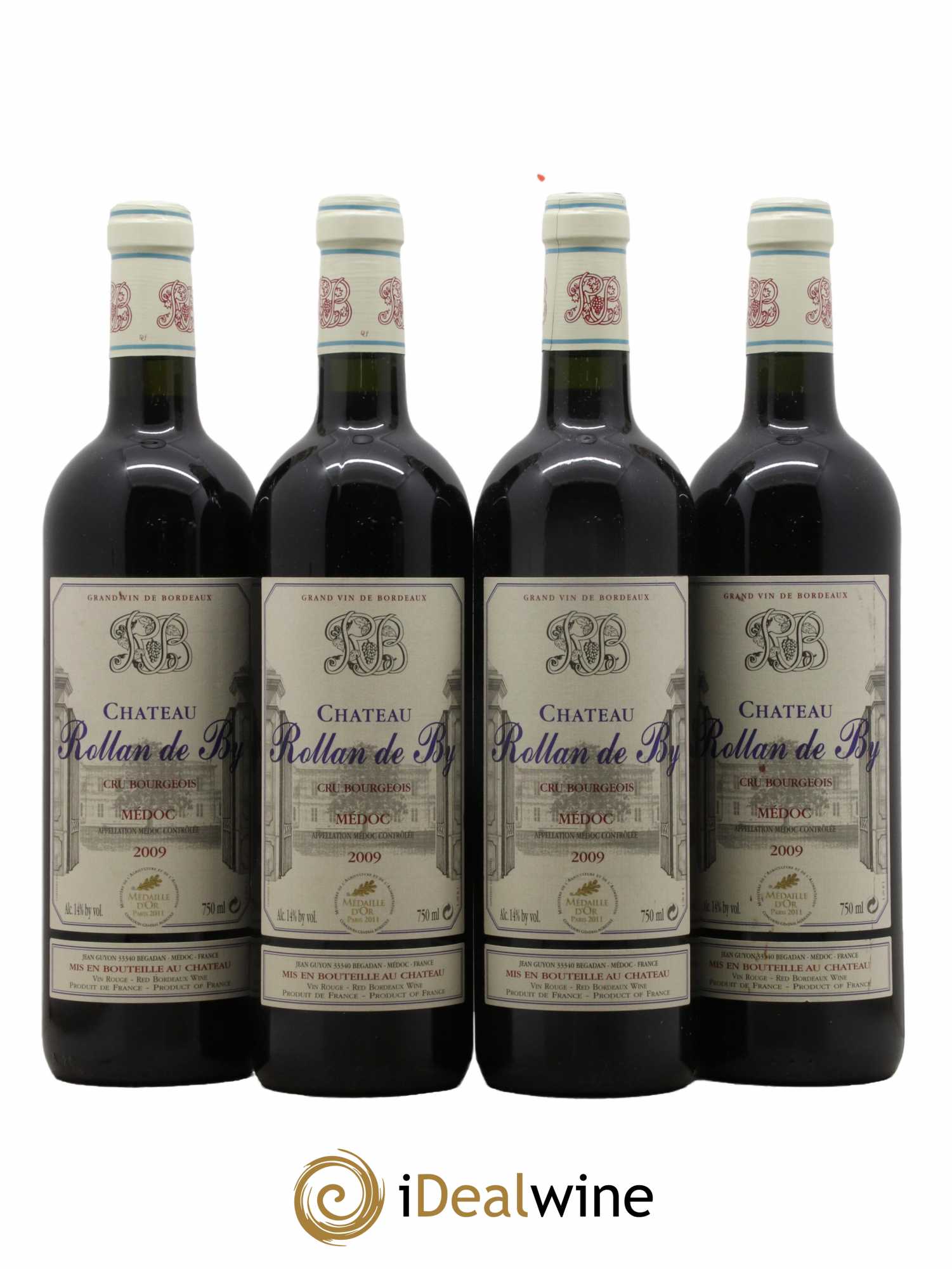 Château Rollan de By Cru Bourgeois 2009 - Lot de 4 bouteilles - 0