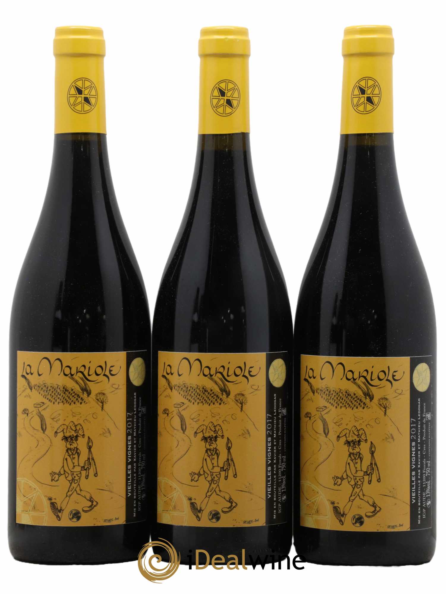 Vin de France La Mariole Xavier et Mathieu Ledogar 2017 - Lot de 3 bouteilles - 0