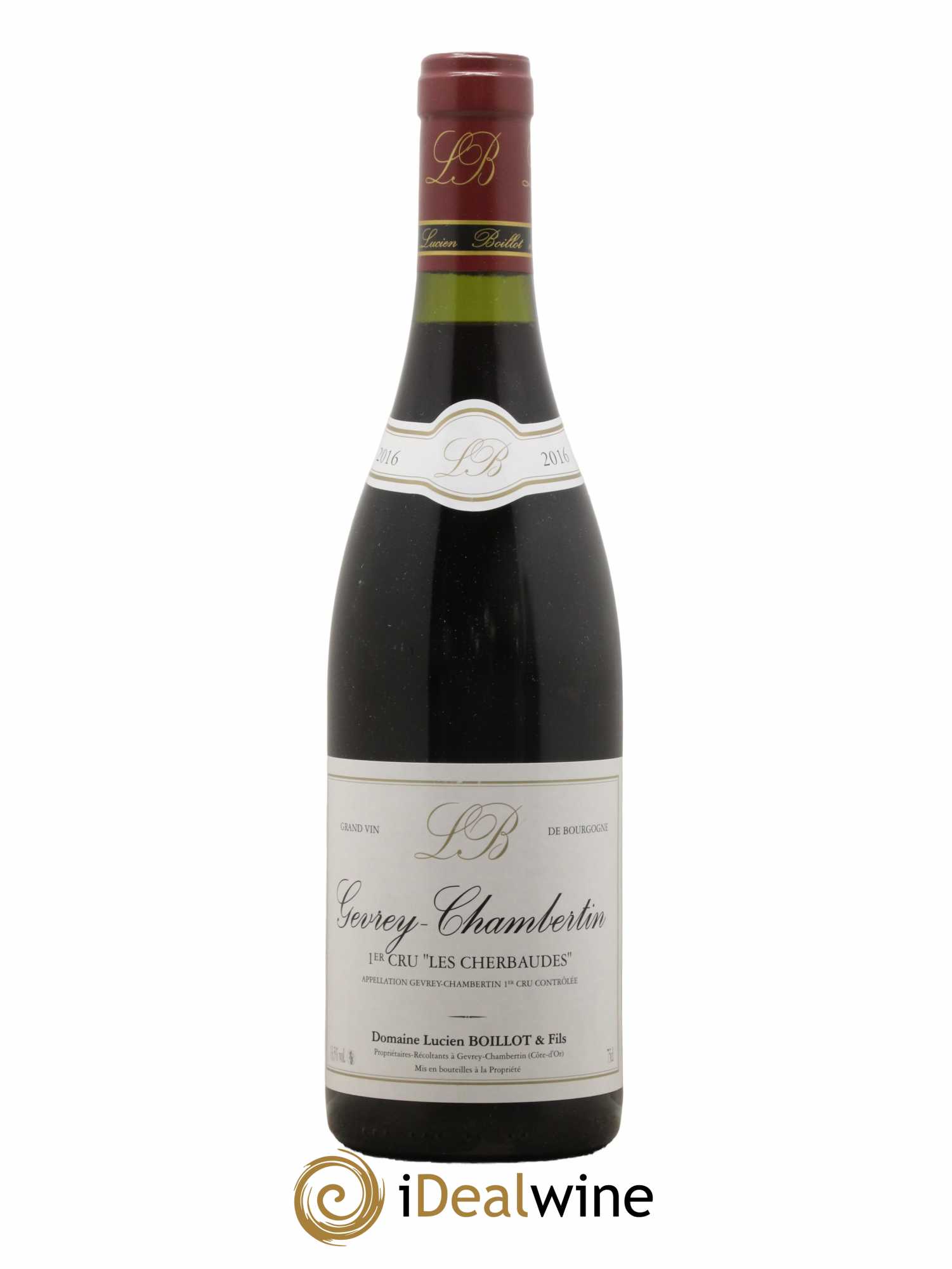 Gevrey-Chambertin 1er Cru Les Cherbaudes Lucien Boillot & Fils (Domaine) 2016 - Lot de 1 bouteille - 0