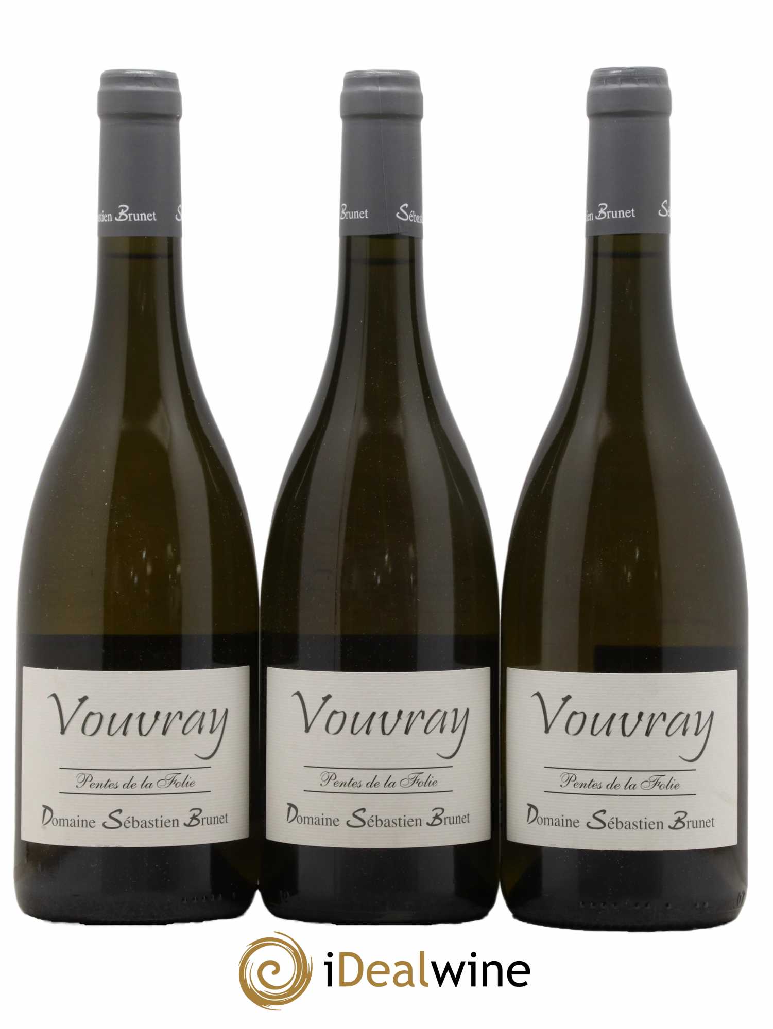 Vouvray Les Pentes de la Folie Sébastien Brunet 2016 - Lot de 3 bouteilles - 0