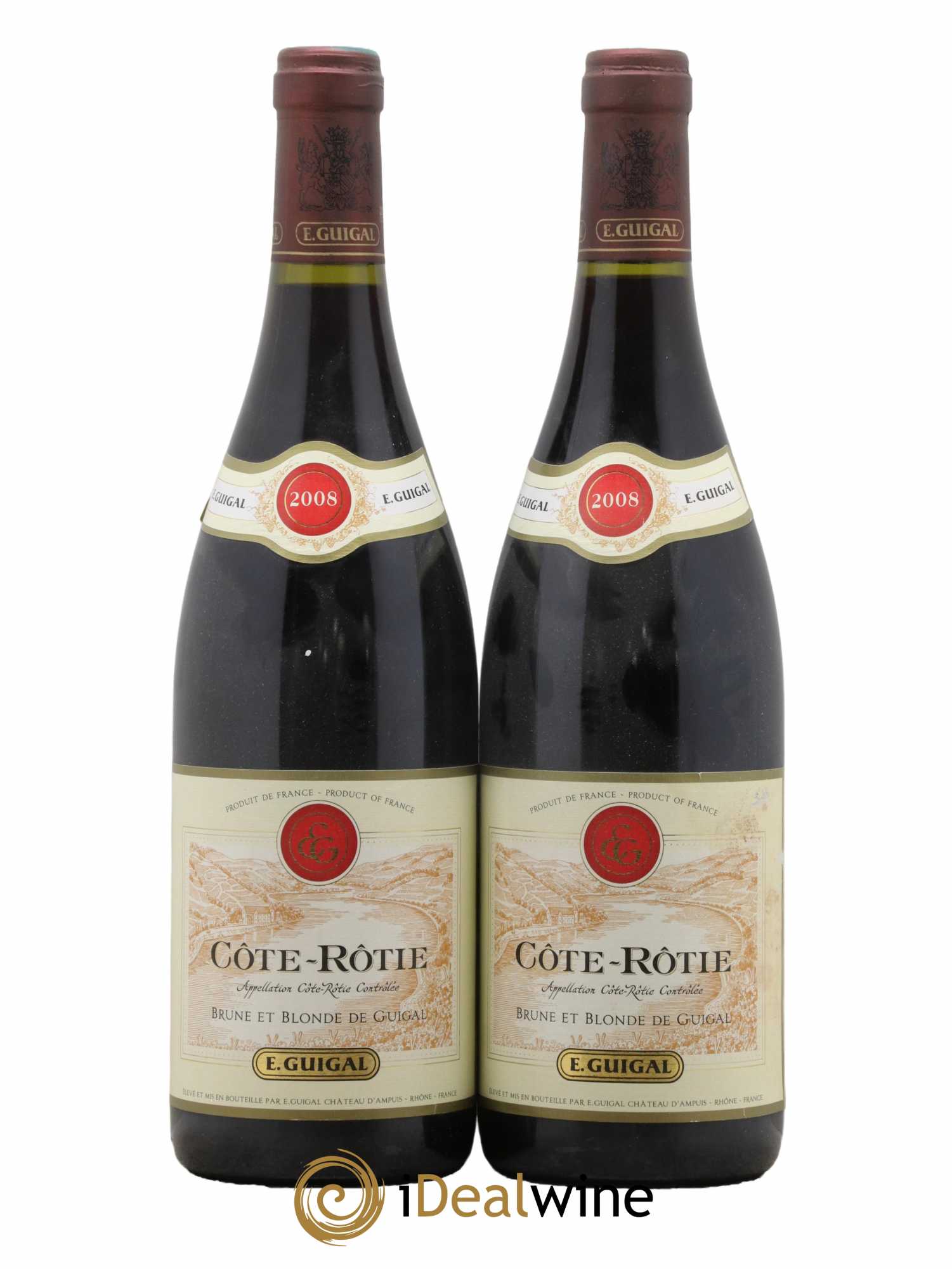 Côte-Rôtie Côtes Brune et Blonde Guigal 2008 - Lot de 2 bouteilles - 0