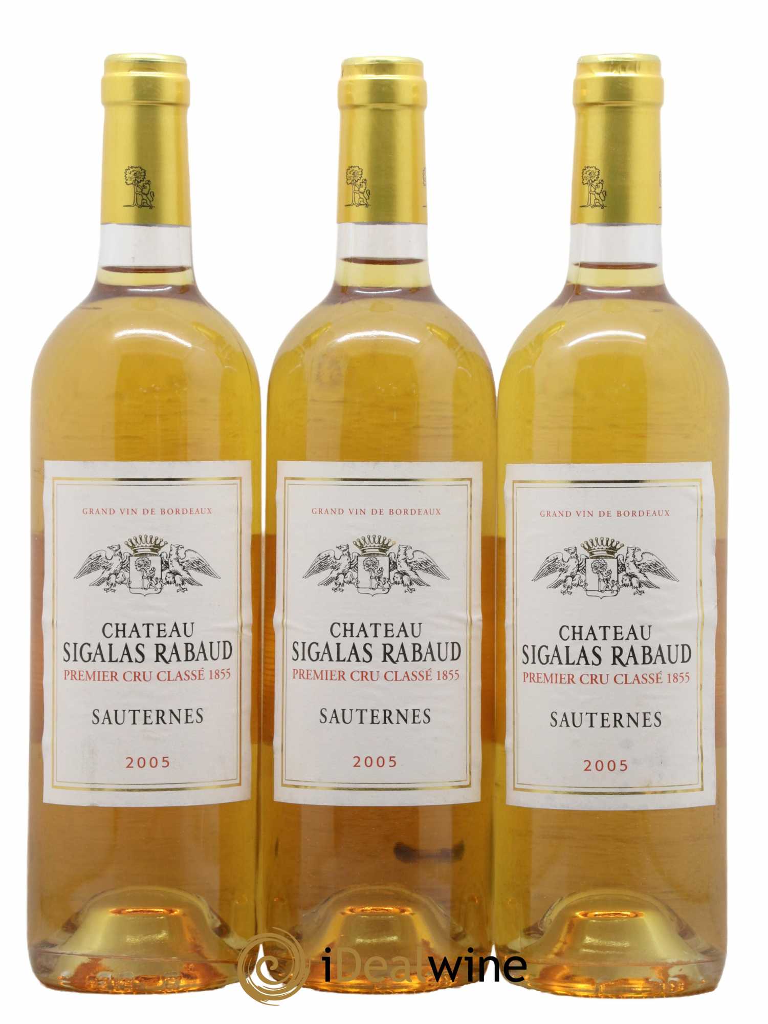 Château Sigalas Rabaud 1er Grand Cru Classé 2005 - Lotto di 3 bottiglie - 0