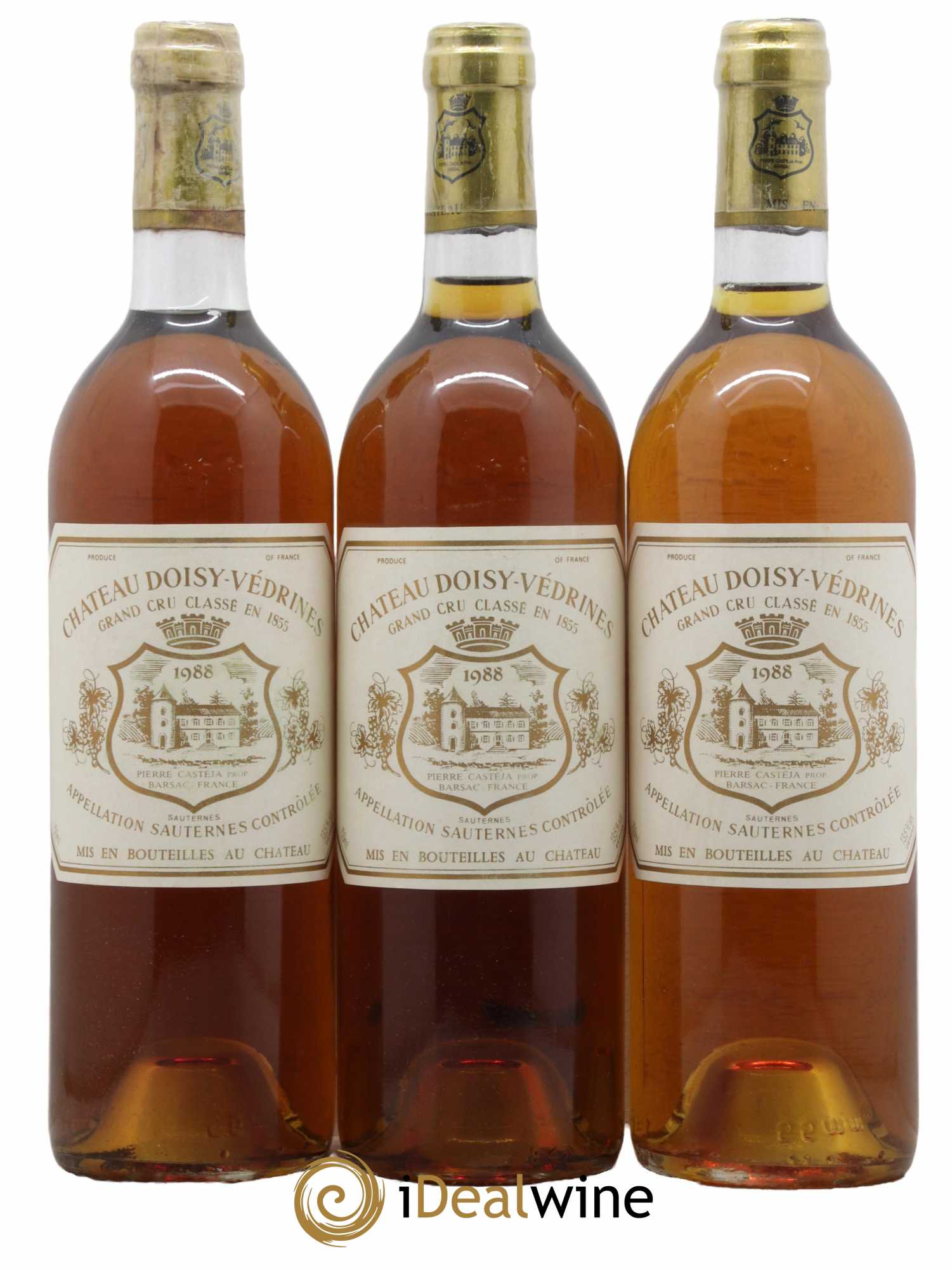 Château Doisy-Védrines 2ème Grand Cru Classé 1988 - Lotto di 3 bottiglie - 0