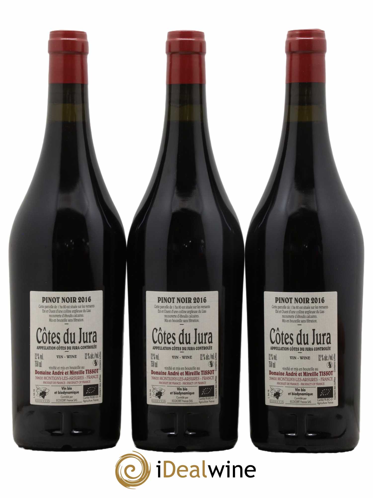 Côtes du Jura En Barberon Bénédicte et Stéphane Tissot 2016 - Lot de 3 bouteilles - 1