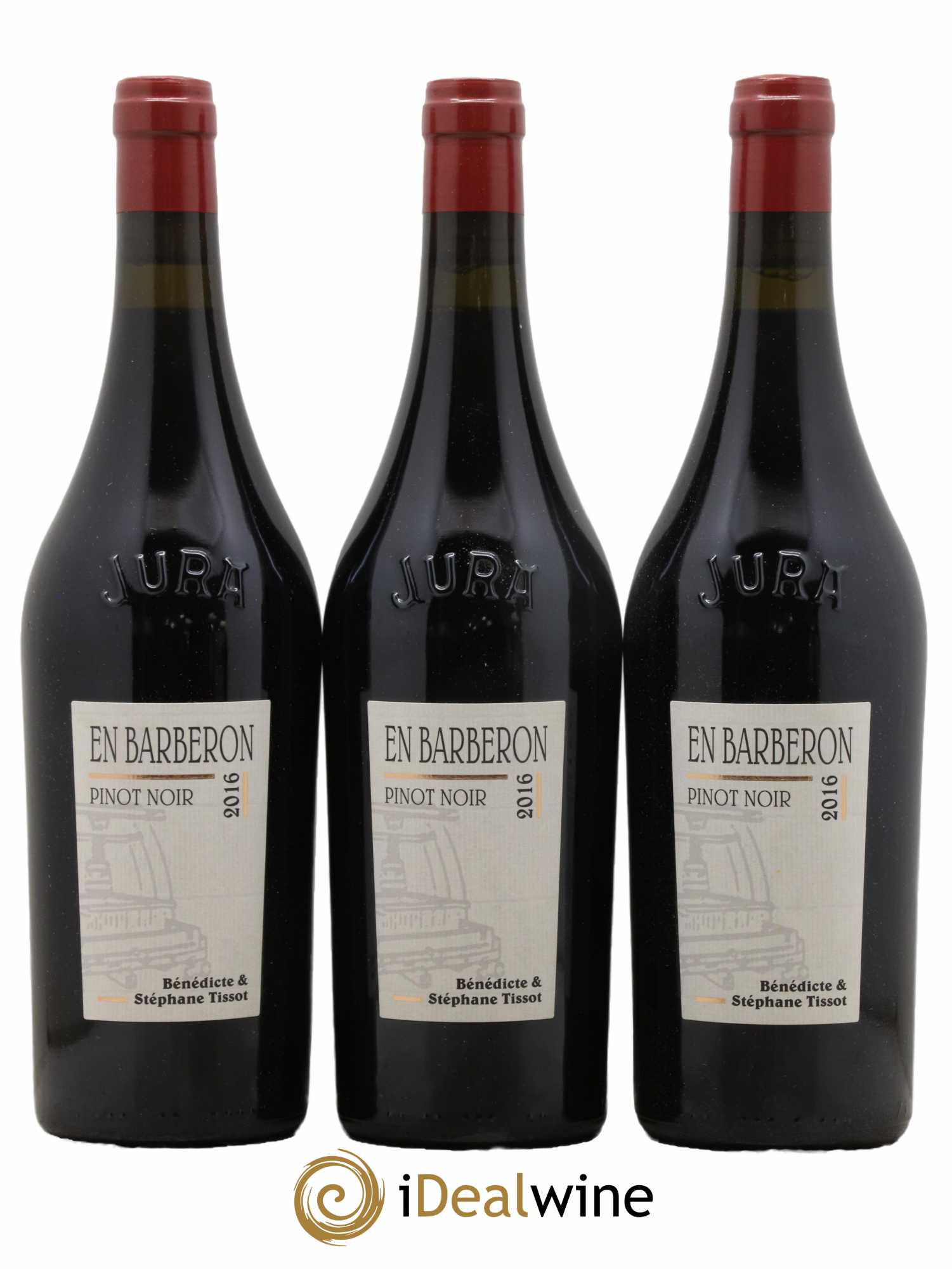 Côtes du Jura En Barberon Bénédicte et Stéphane Tissot 2016 - Lot de 3 bouteilles - 0