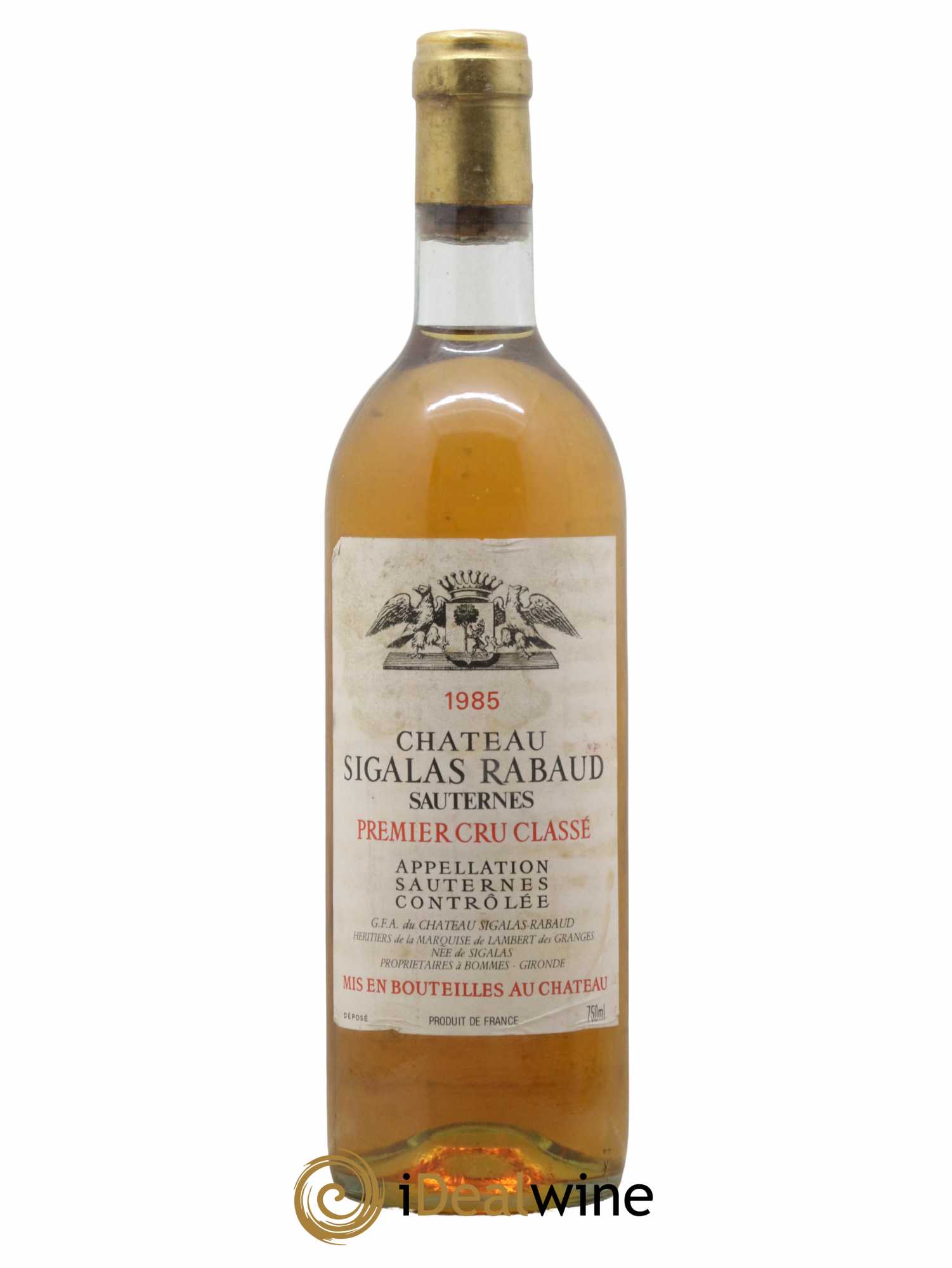 Château Sigalas Rabaud 1er Grand Cru Classé 1985 - Lotto di 1 bottiglia - 0