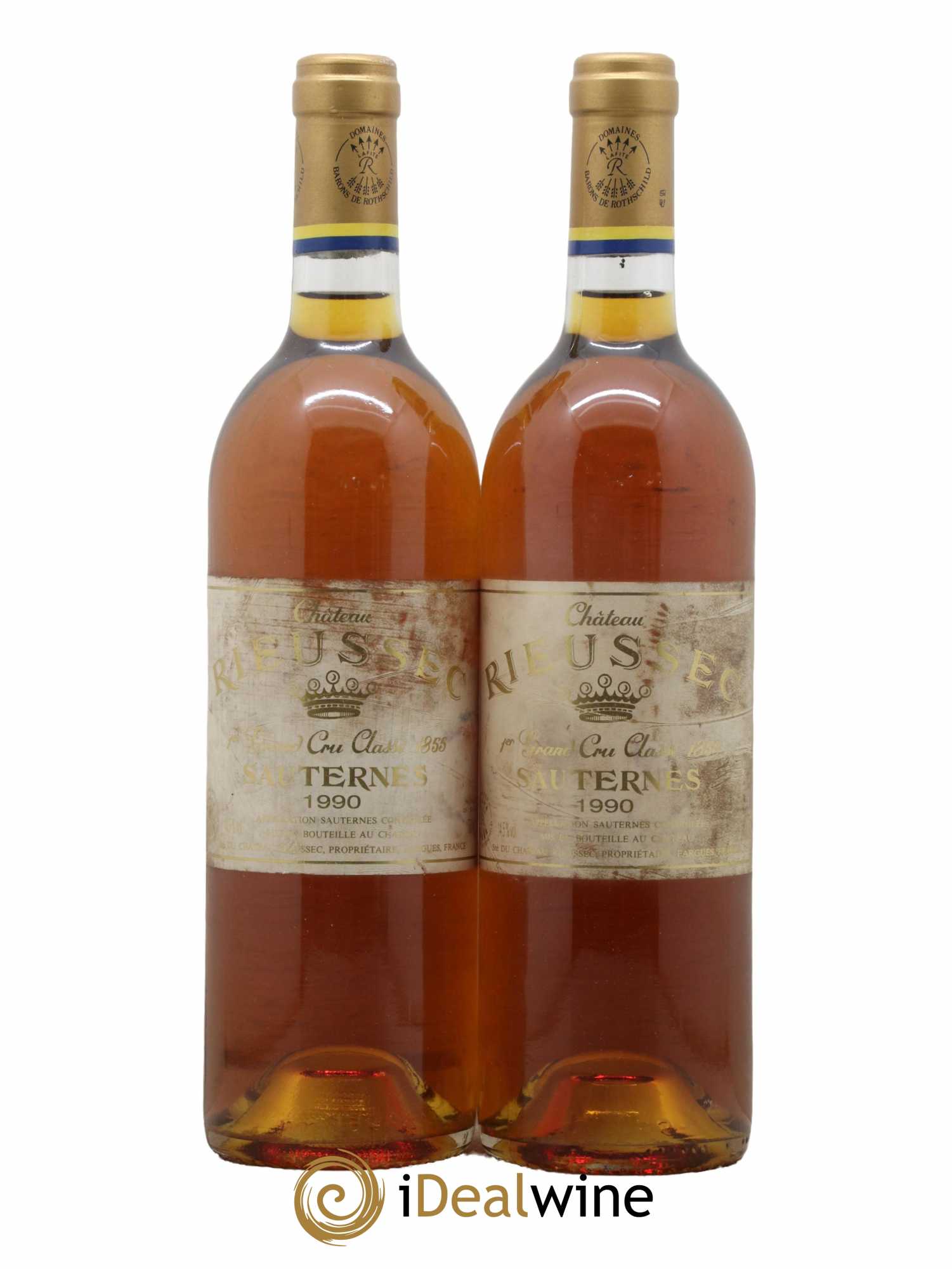 Château Rieussec 1er Grand Cru Classé 1990 - Lotto di 2 bottiglie - 0