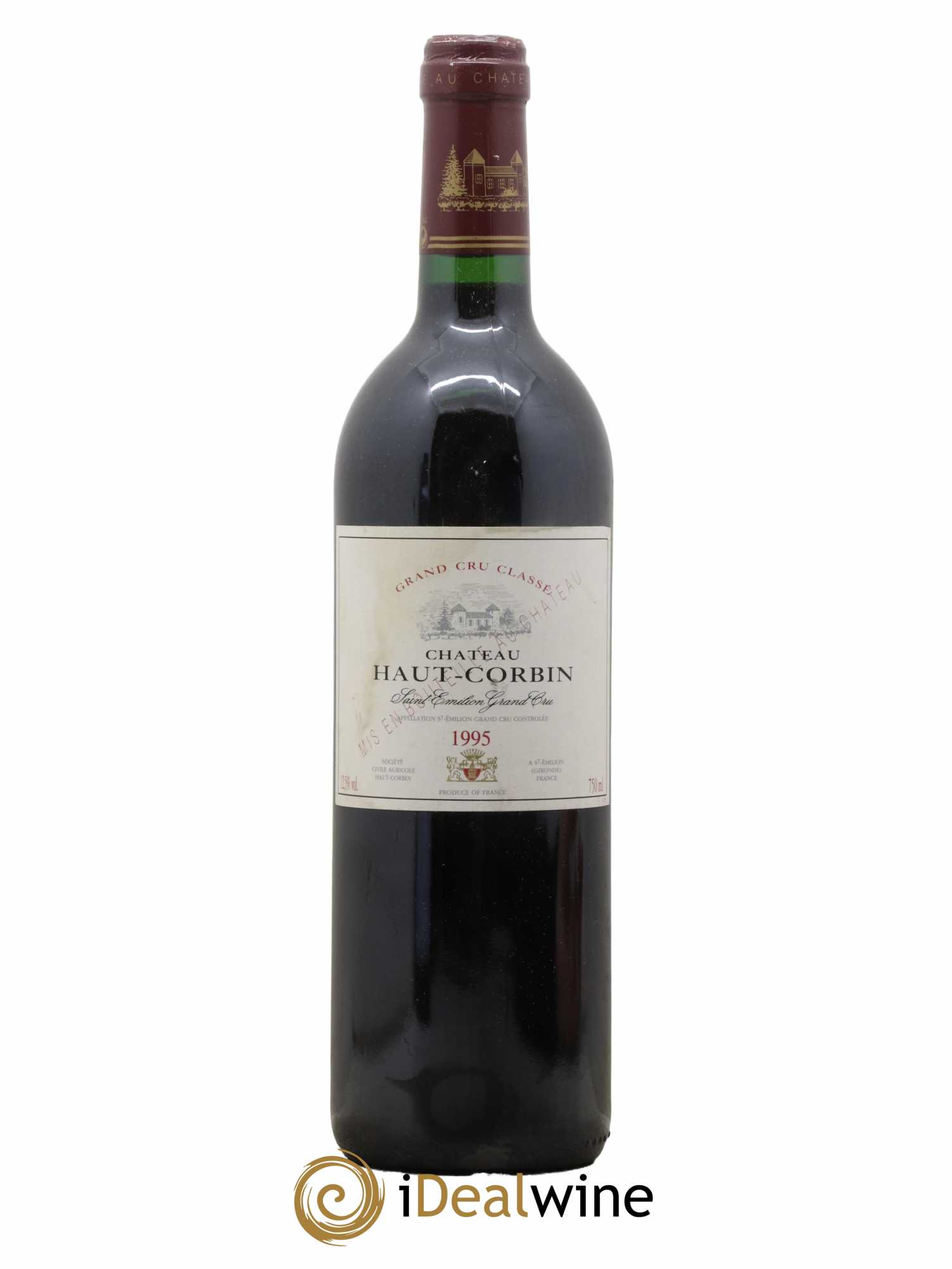 Château Haut Corbin Grand Cru 1995 - Lot de 1 bouteille - 0