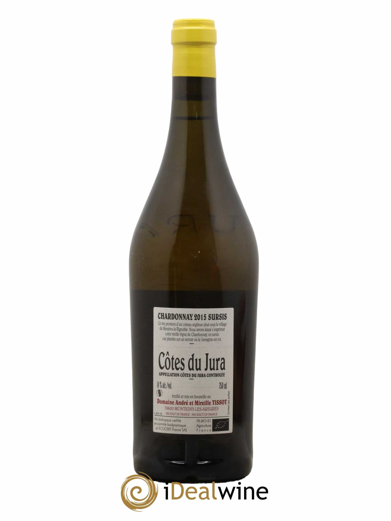 Côtes du Jura Sursis Bénédicte et Stéphane Tissot 2015 - Lot de 1 bouteille - 1