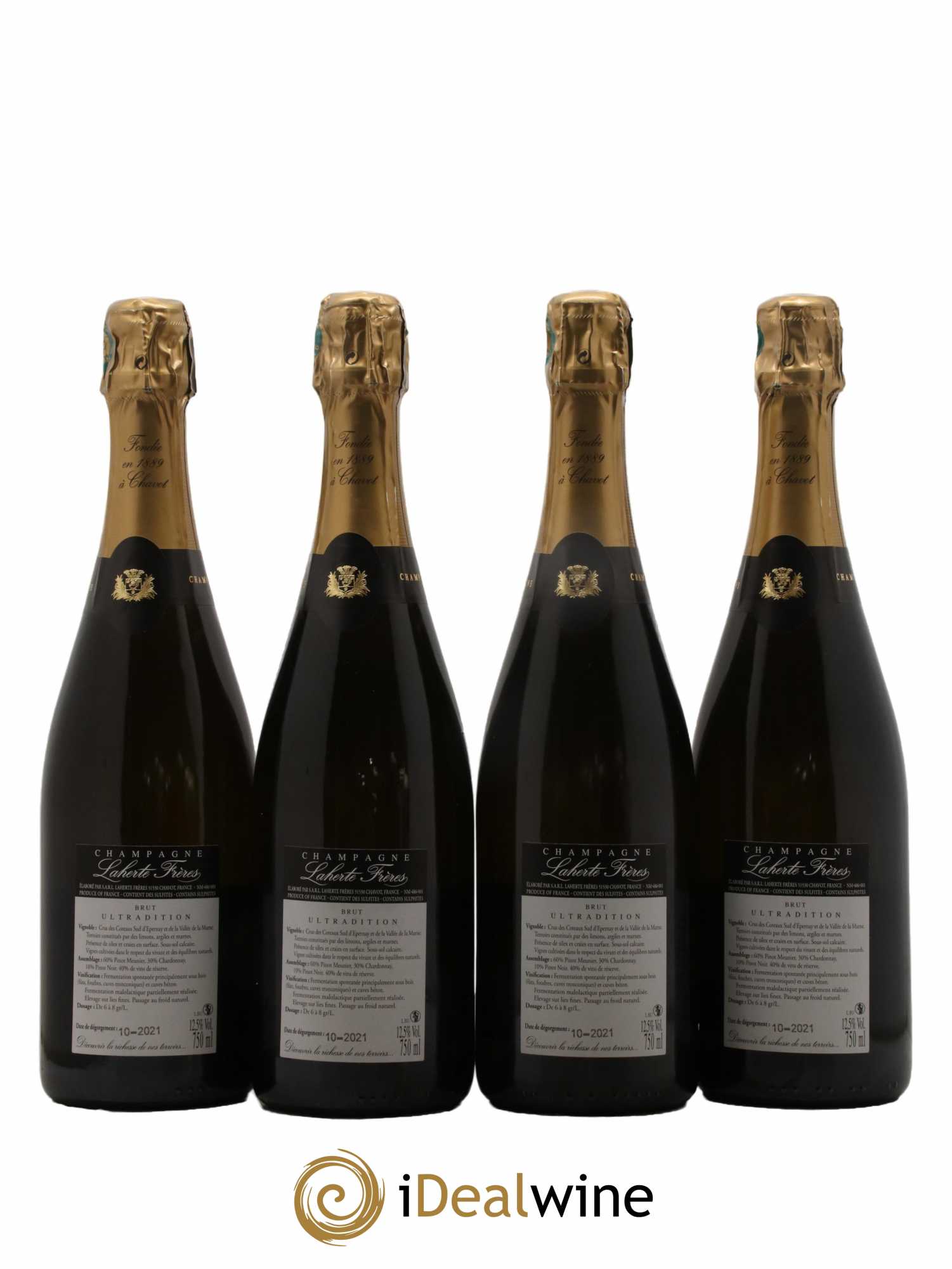 Ultradition Brut Laherte Frères - Posten von 4 Flaschen - 1