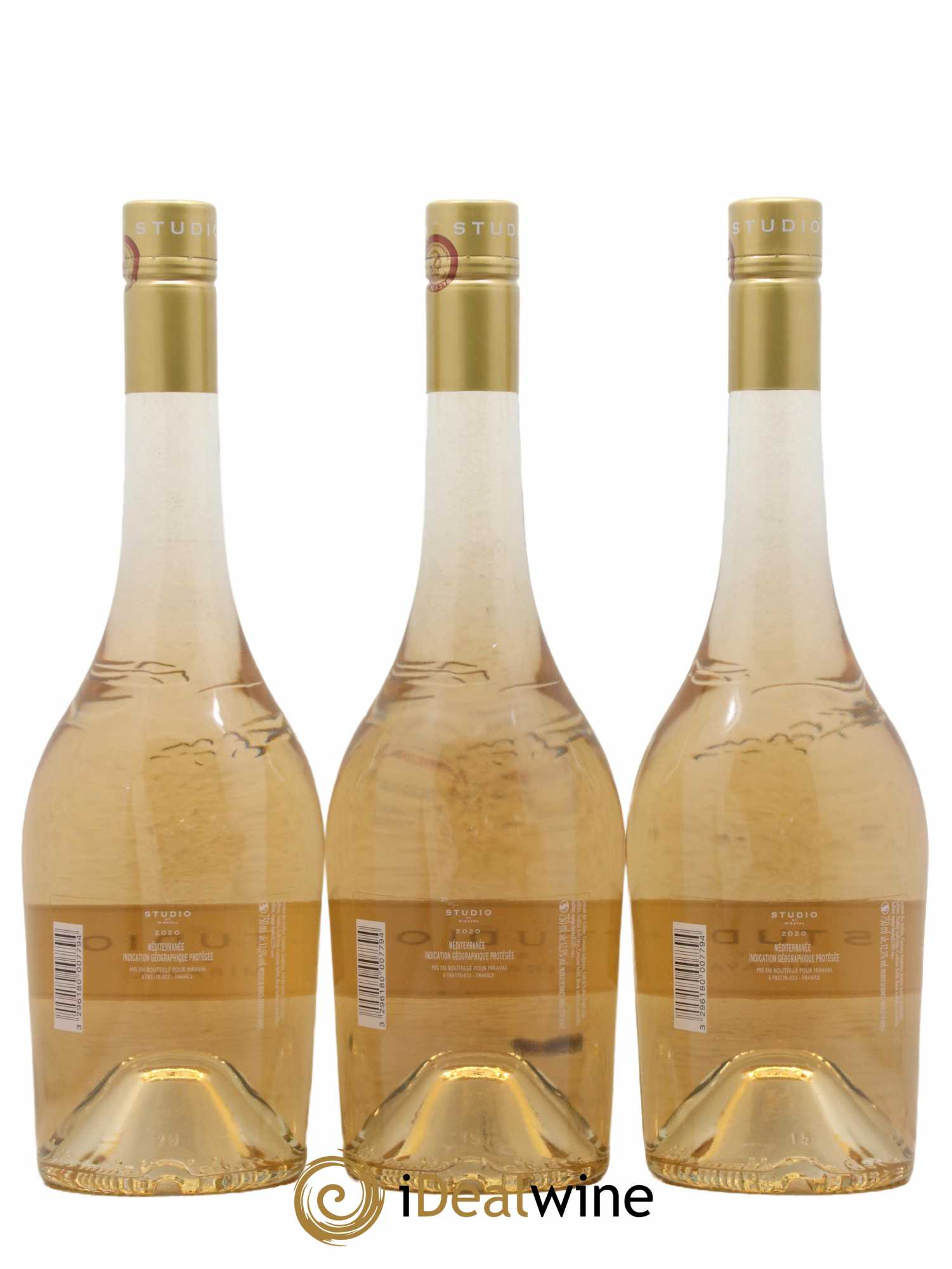 IGP Méditerranée Studio By Miraval 2020 - Posten von 3 Flaschen - 1