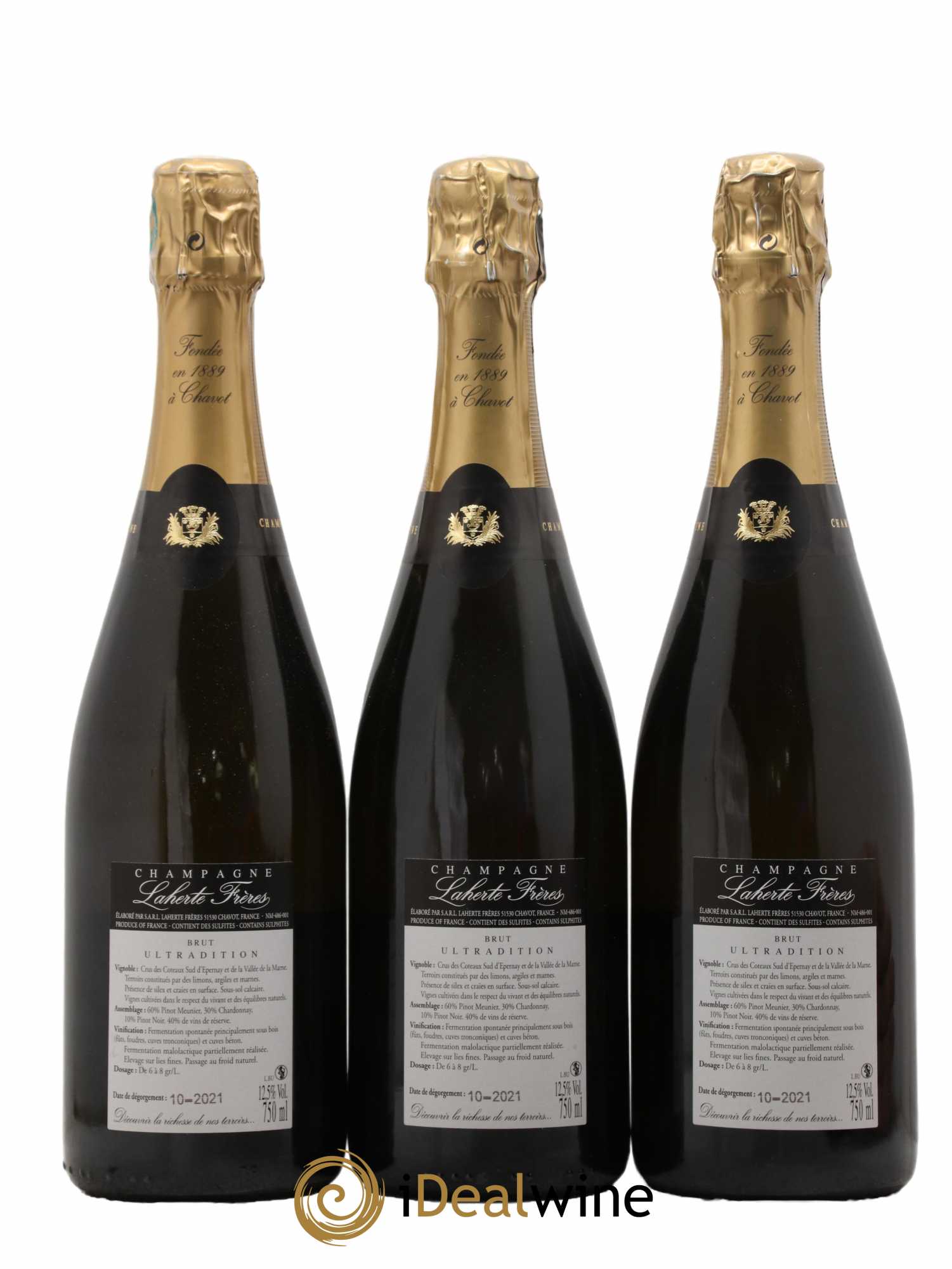 Ultradition Brut Laherte Frères - Lot de 3 bouteilles - 1
