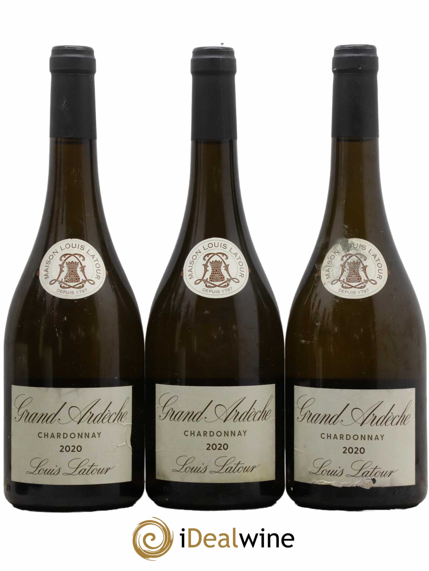 Ardèche Grand Ardèche Chardonnay Louis Latour 2020 - Lot de 3 bouteilles - 0