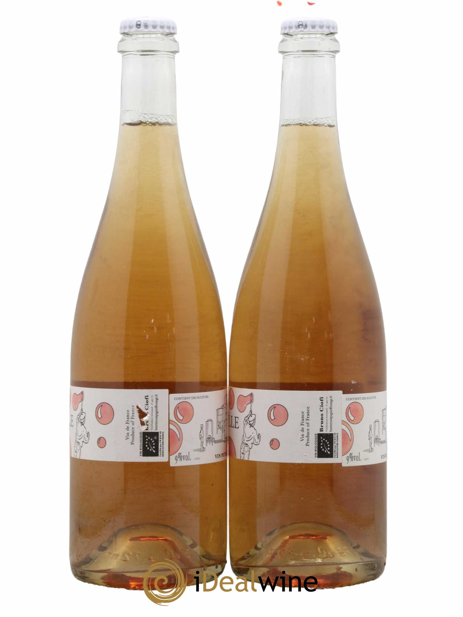 Vin de France Ze Bulle Béret et Compagnie - Bruno Ciofi 2021 - Lot de 2 bouteilles - 2
