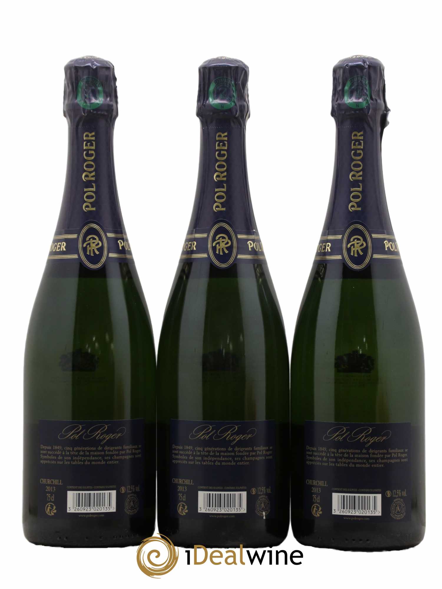 Cuvée Winston Churchill Pol Roger 2013 - Lot de 3 bouteilles - 2