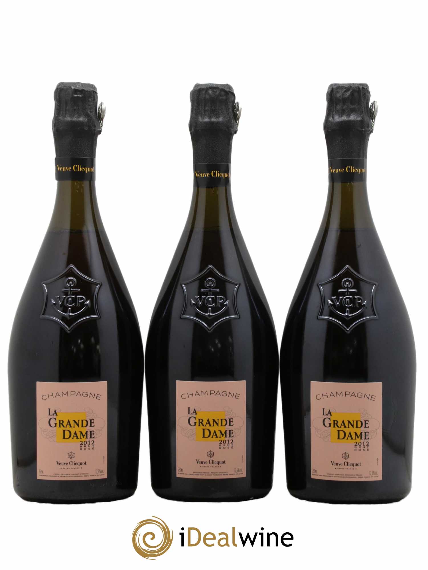 La Grande Dame Veuve Clicquot 2012 - Lot de 3 bouteilles - 0