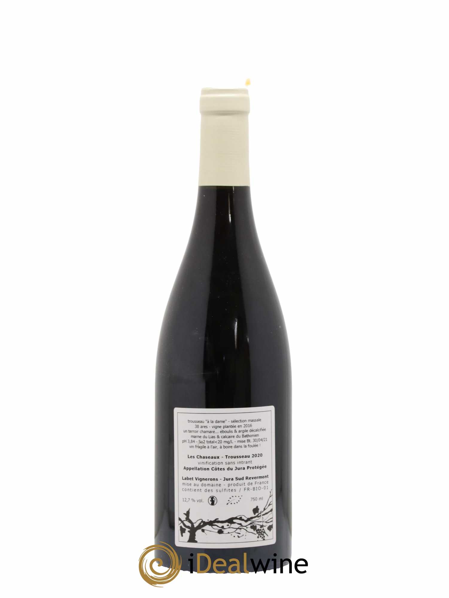 Côtes du Jura Les Chaseaux Romain - Julien - Charline Labet 2020 - Lot de 1 bouteille - 1