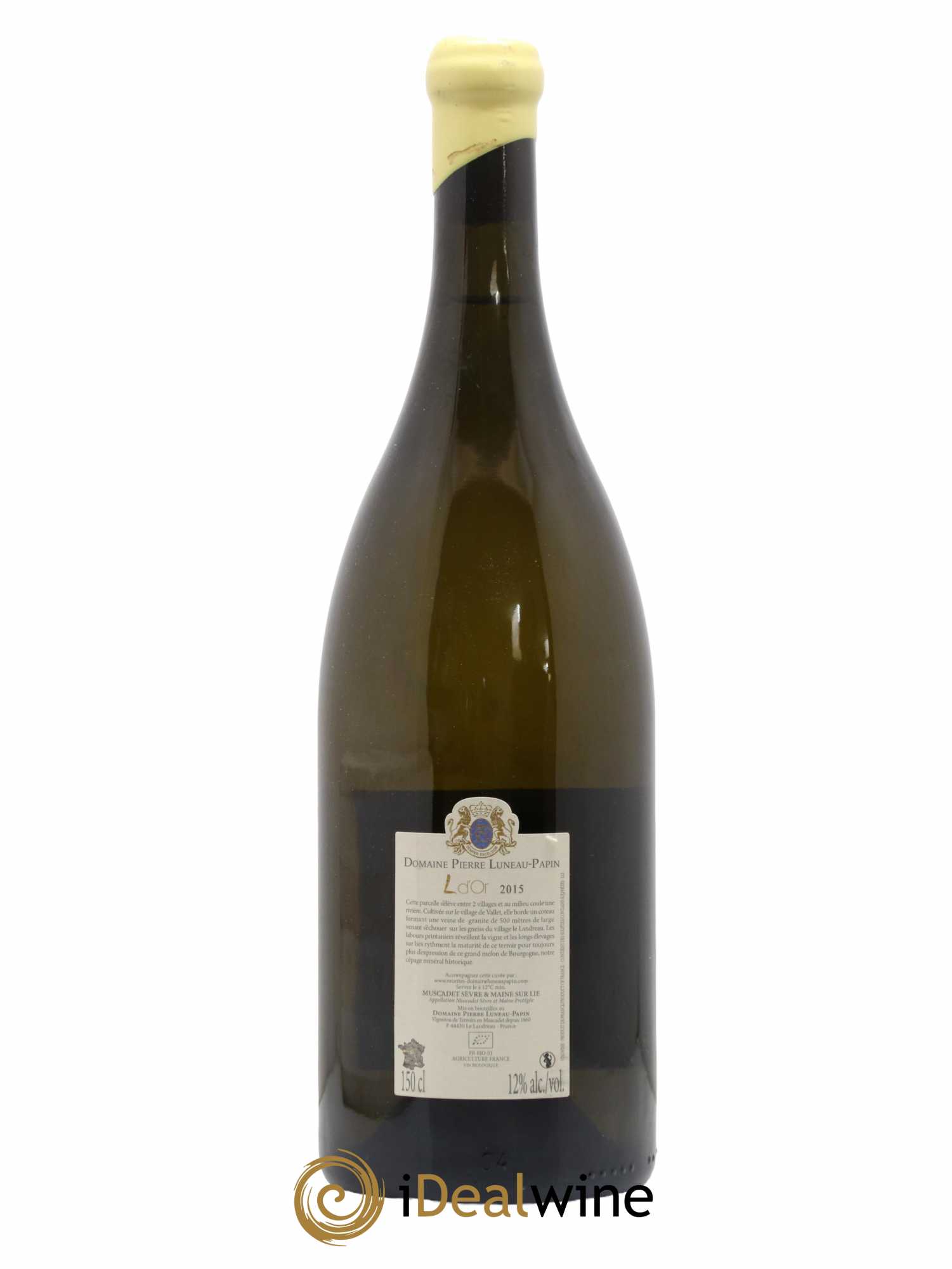 Muscadet-Sèvre-et-Maine L D'Or Luneau-Papin 2015 - Lot de 1 magnum - 1