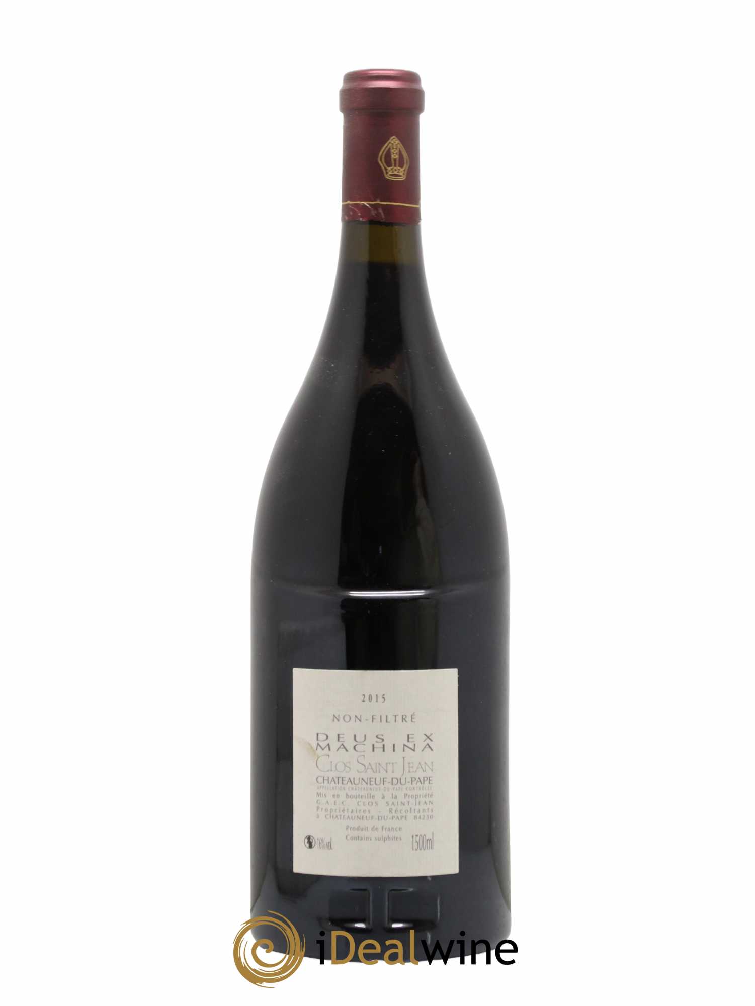 Châteauneuf-du-Pape Clos Saint-Jean Deus Ex Machina Pascal et Vincent Maurel 2015 - Lot de 1 magnum - 1