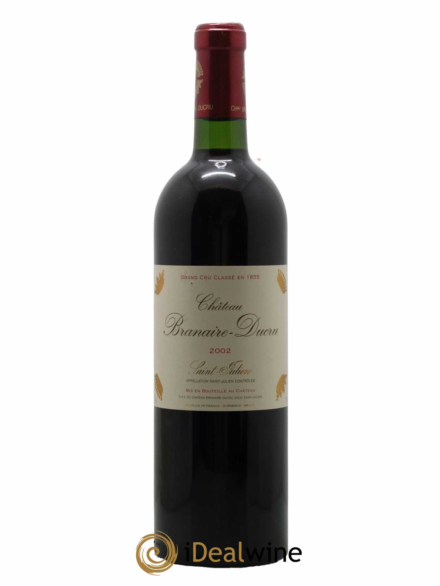 Château Branaire Ducru 4ème Grand Cru Classé 2002 - Lot de 1 bouteille - 0