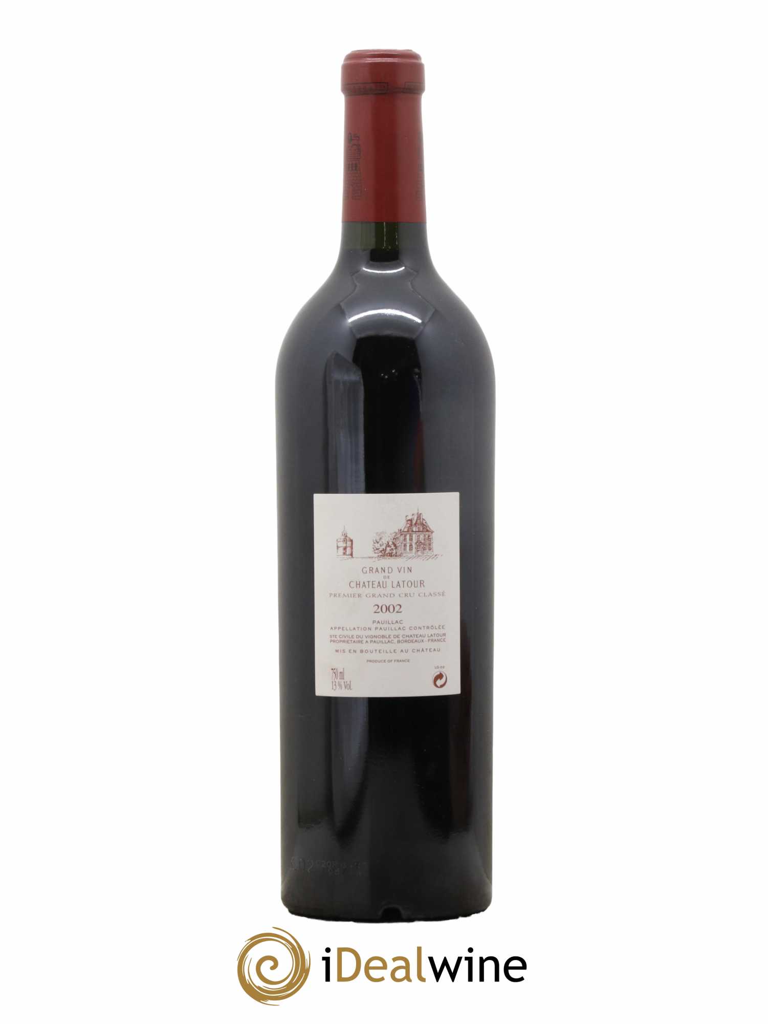 Château Latour 1er Grand Cru Classé 2002 - Lot de 1 bouteille - 1