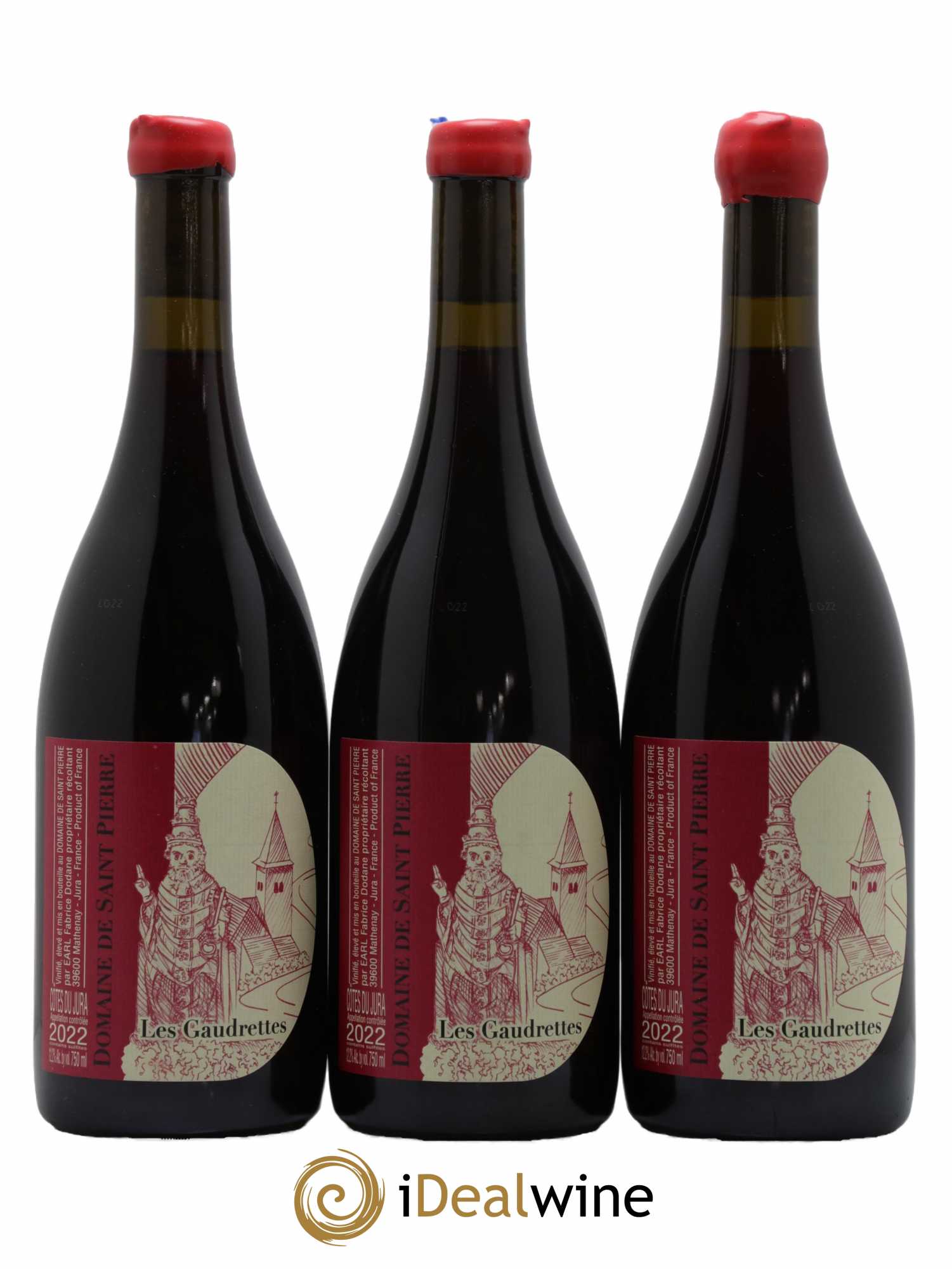 Côtes du Jura Les Gaudrettes Saint-Pierre (Domaine) Fabrice Dodane 2022 - Lot de 3 bouteilles - 0