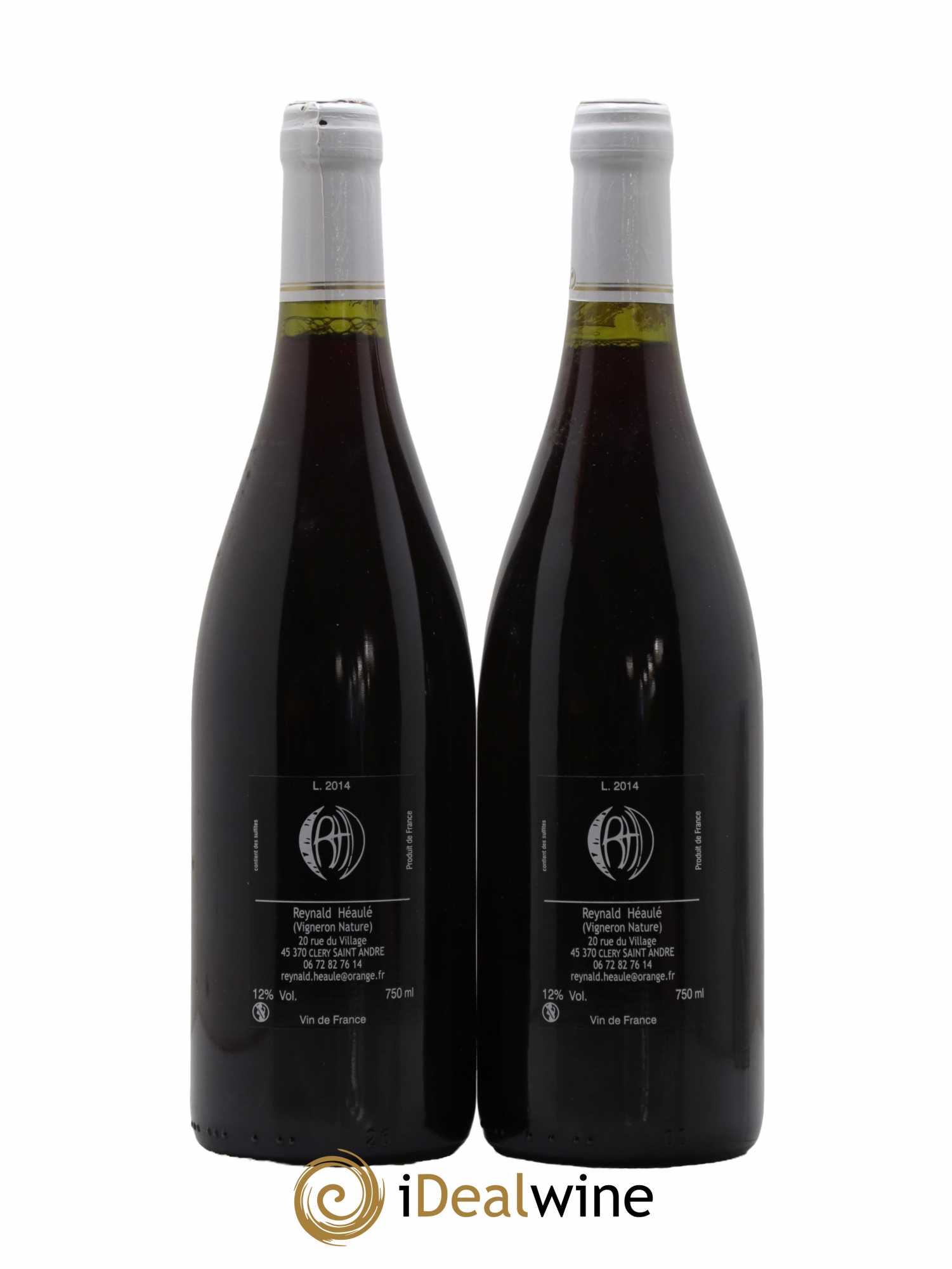 Vin de France Clos Belle-Croix Rive Droite Domaine Reynald Héaulé 2014 - Lot de 2 bouteilles - 1