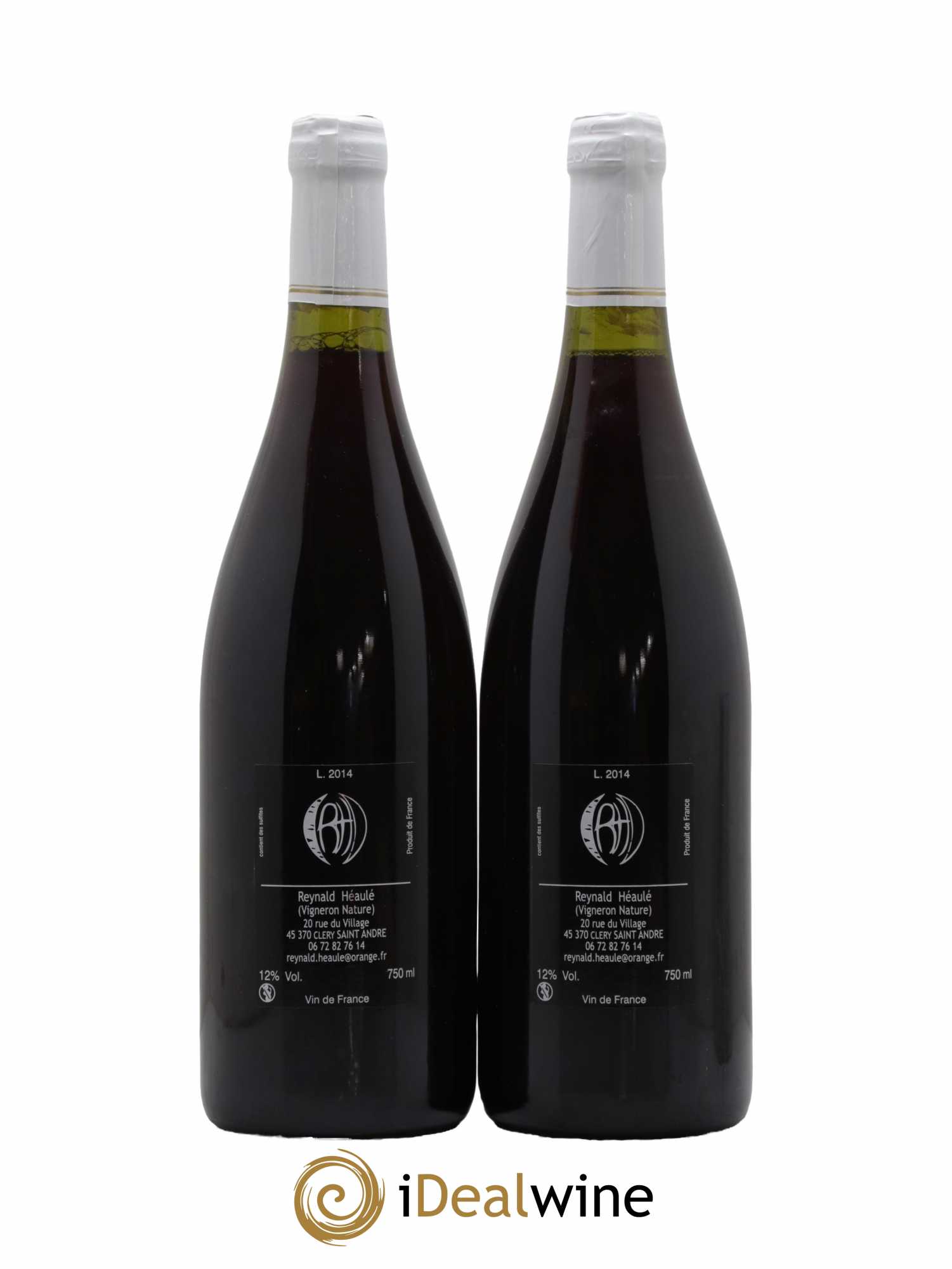 Vin de France Clos Belle-Croix Rive Droite Domaine Reynald Héaulé 2014 - Lot de 2 bouteilles - 1
