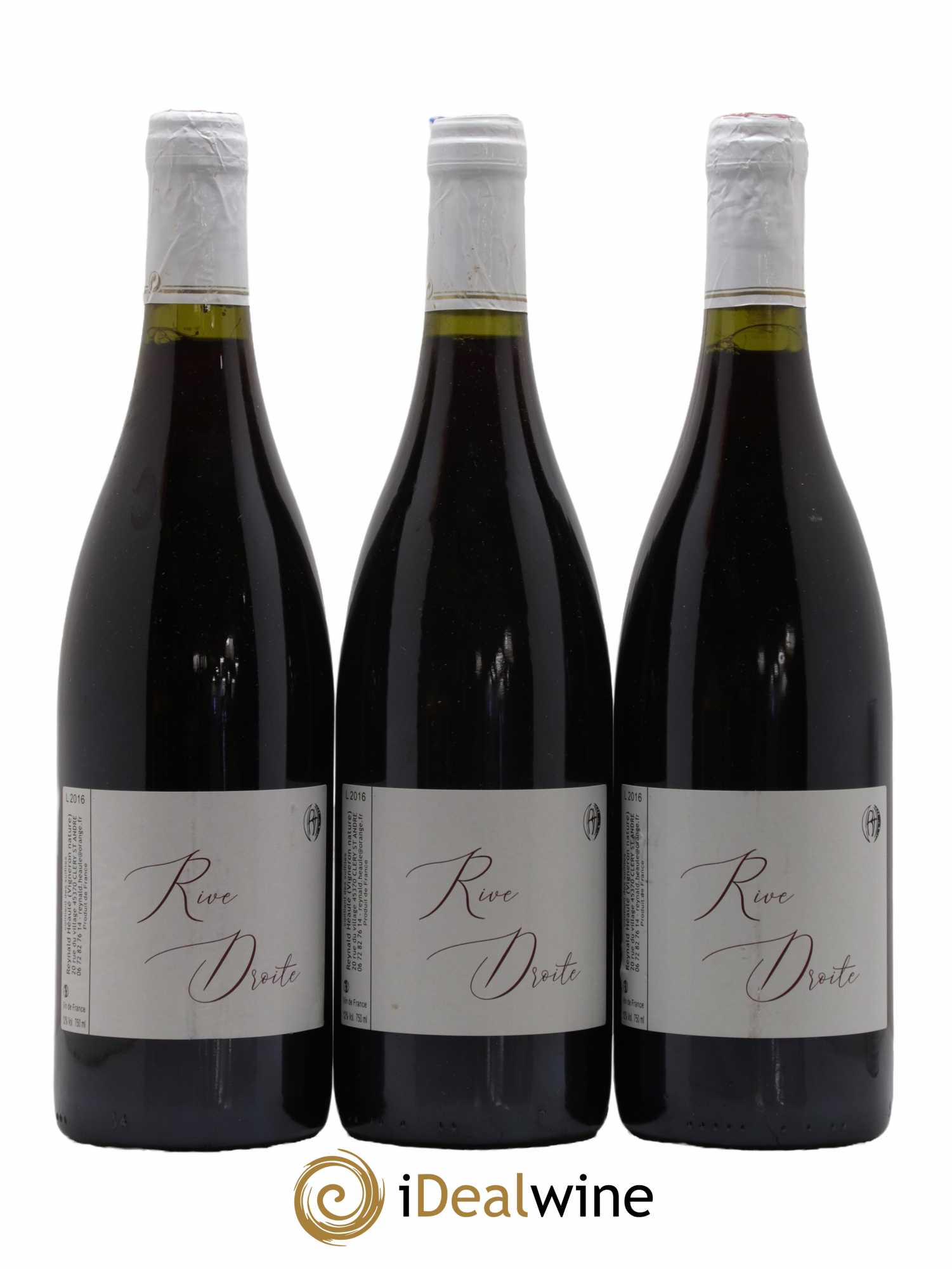 Vin de France Rive Droite Domaine Reynald Héaulé 2016 - Lot de 3 bouteilles - 0