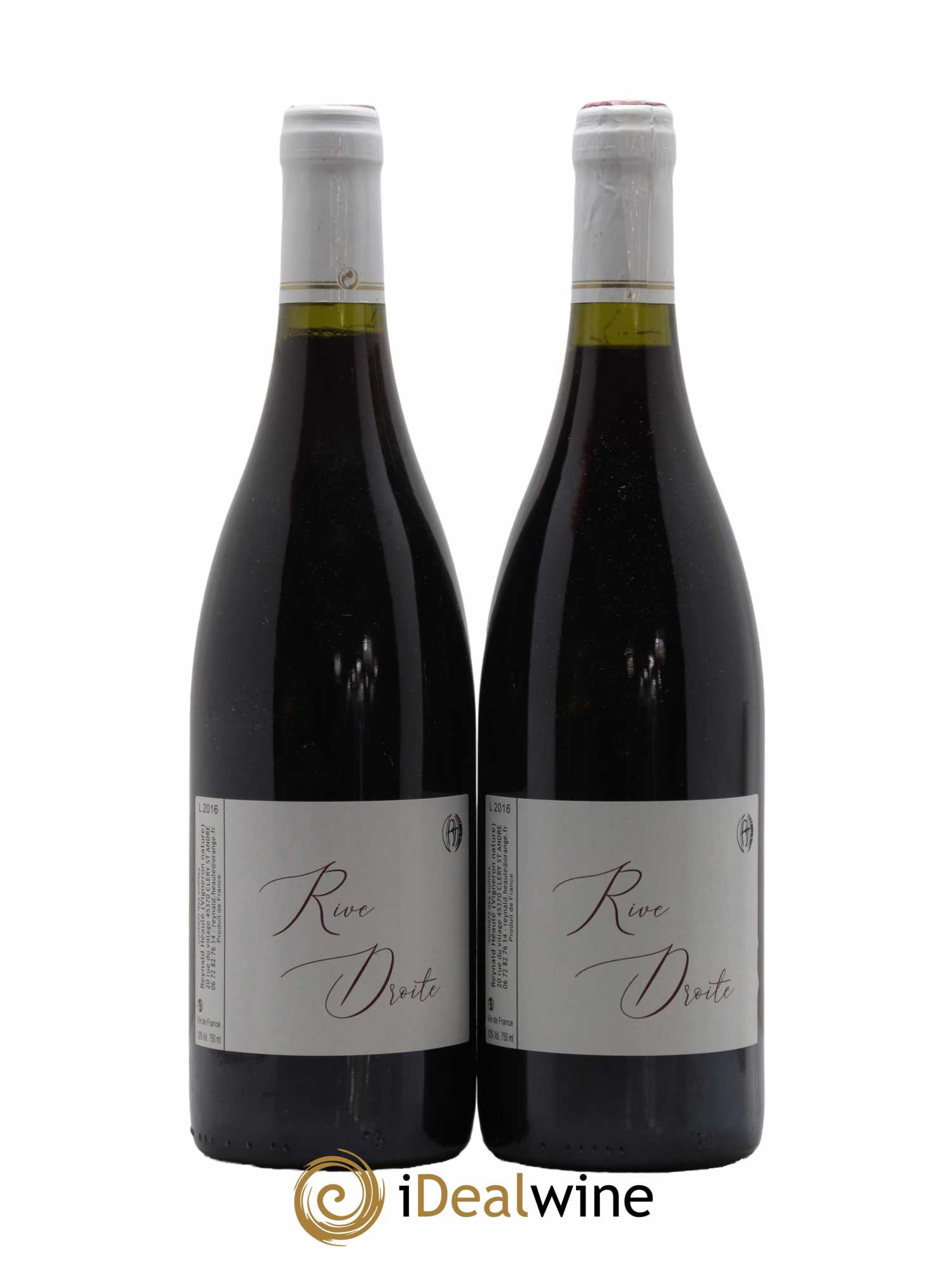 Vin de France Rive Droite Domaine Reynald Héaulé 2016 - Lot de 2 bouteilles - 0