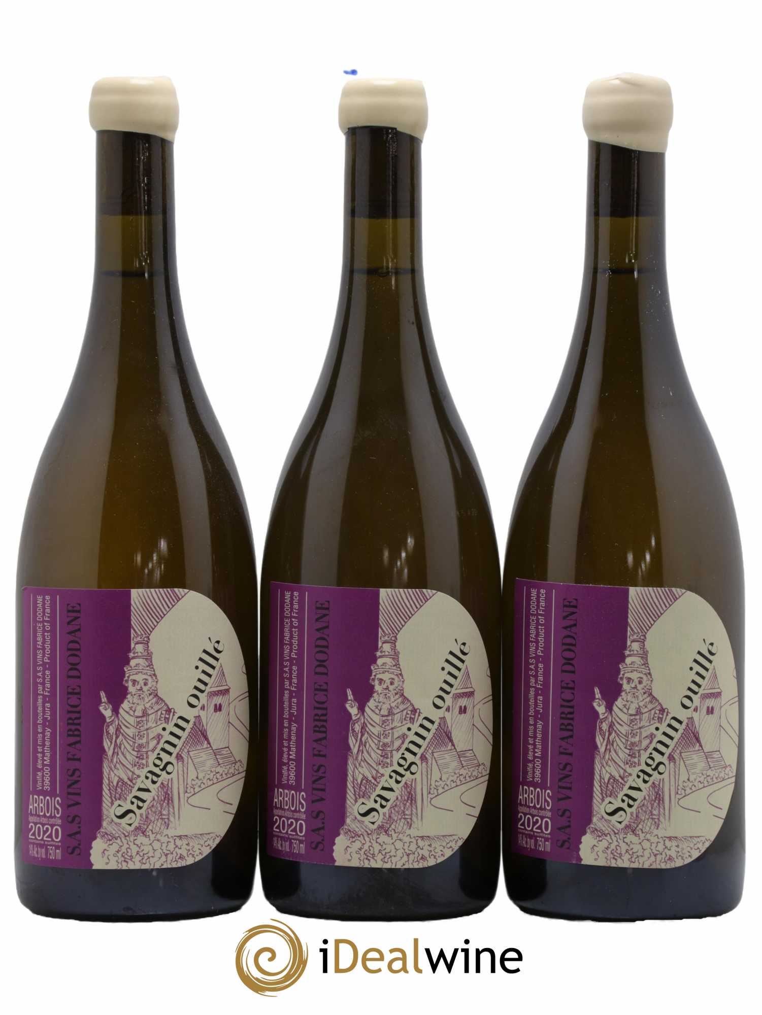 Arbois Savagnin Ouillé Fabrice Dodane 2020 - Lotto di 3 bottiglie - 0