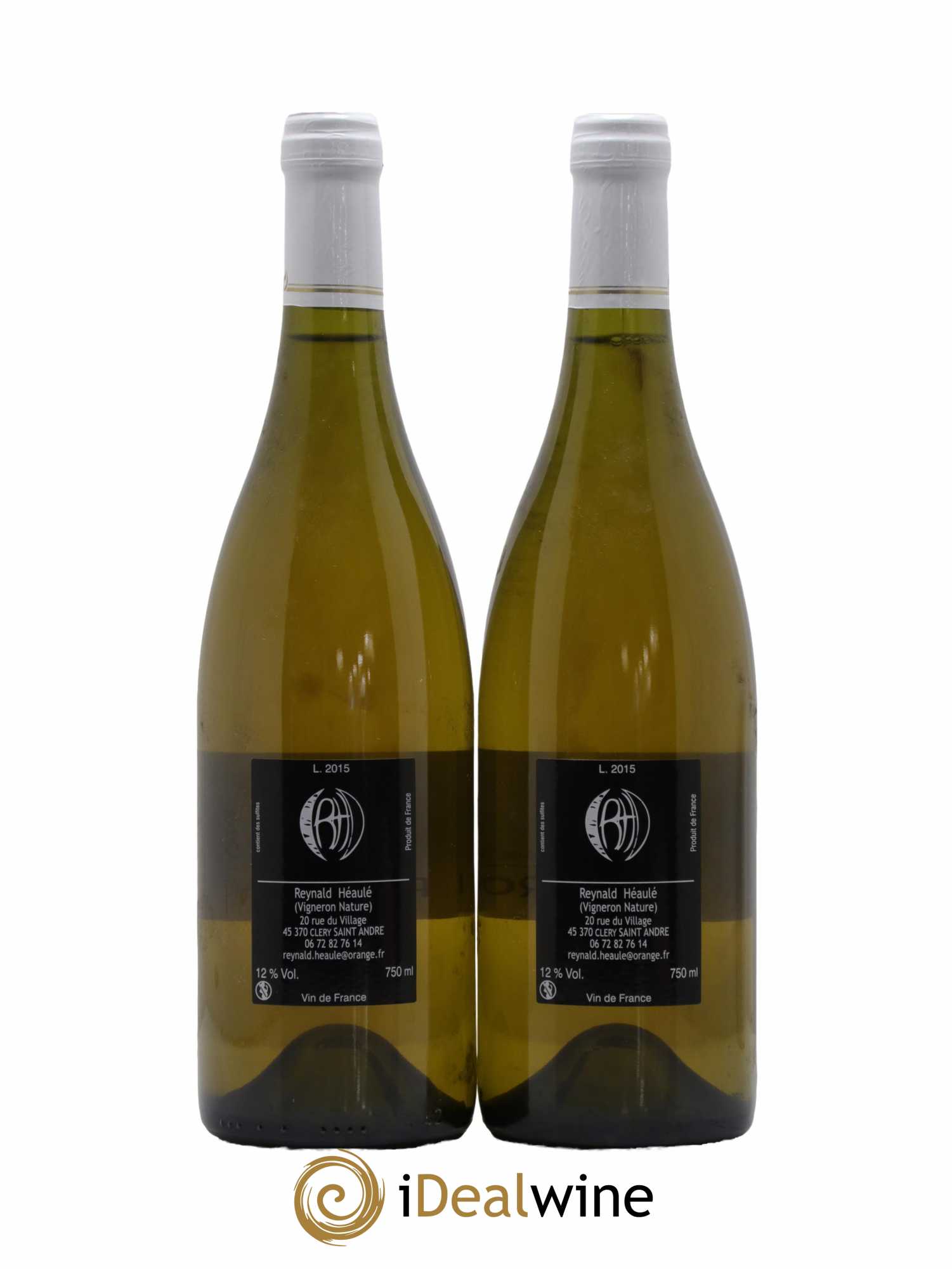 Vin de France Clos Belle-Croix Rive Droite Domaine Reynald Héaulé 2015 - Lot de 2 bouteilles - 1